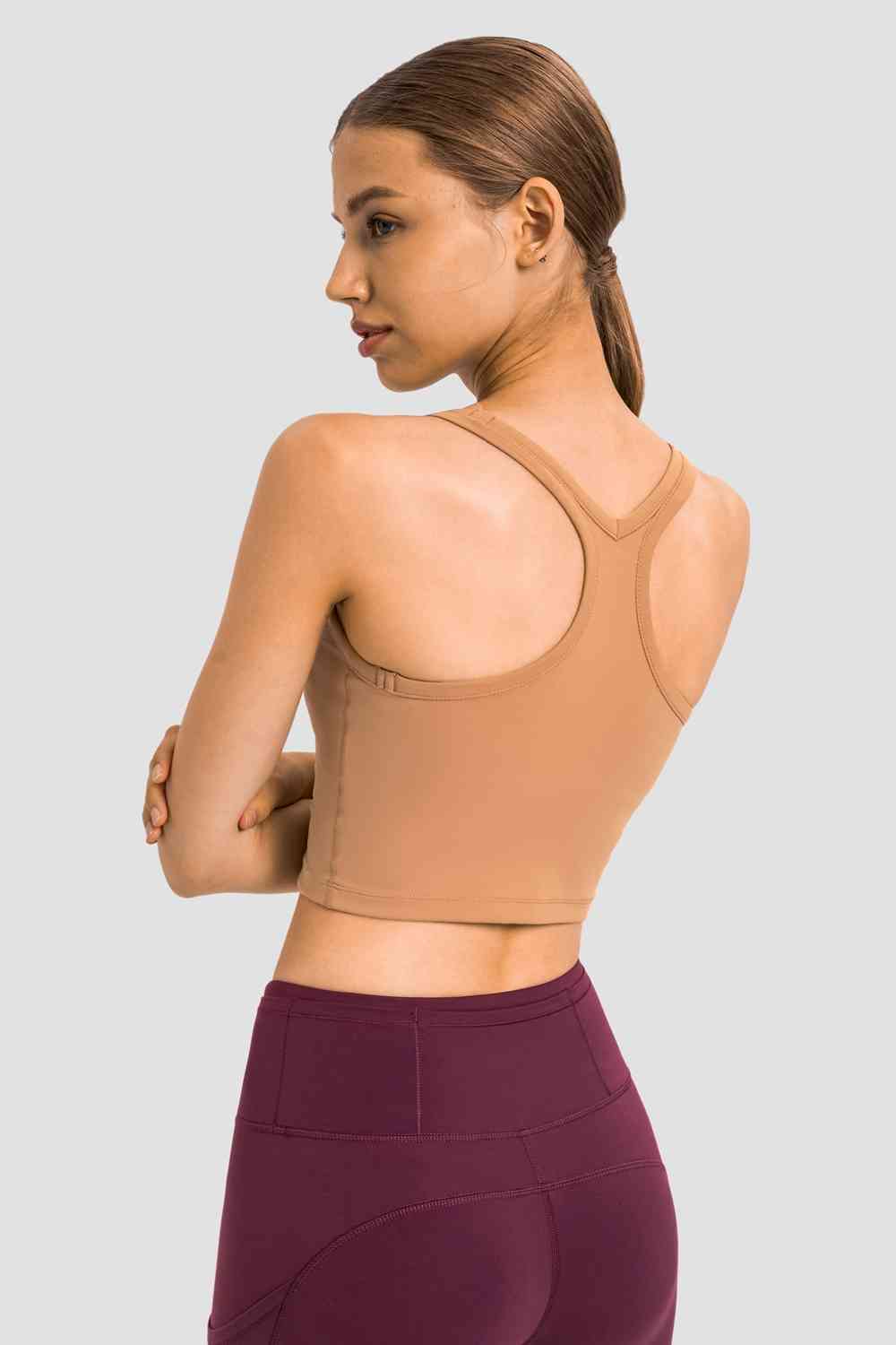 Racerback Sports Bra - TRENDMELO