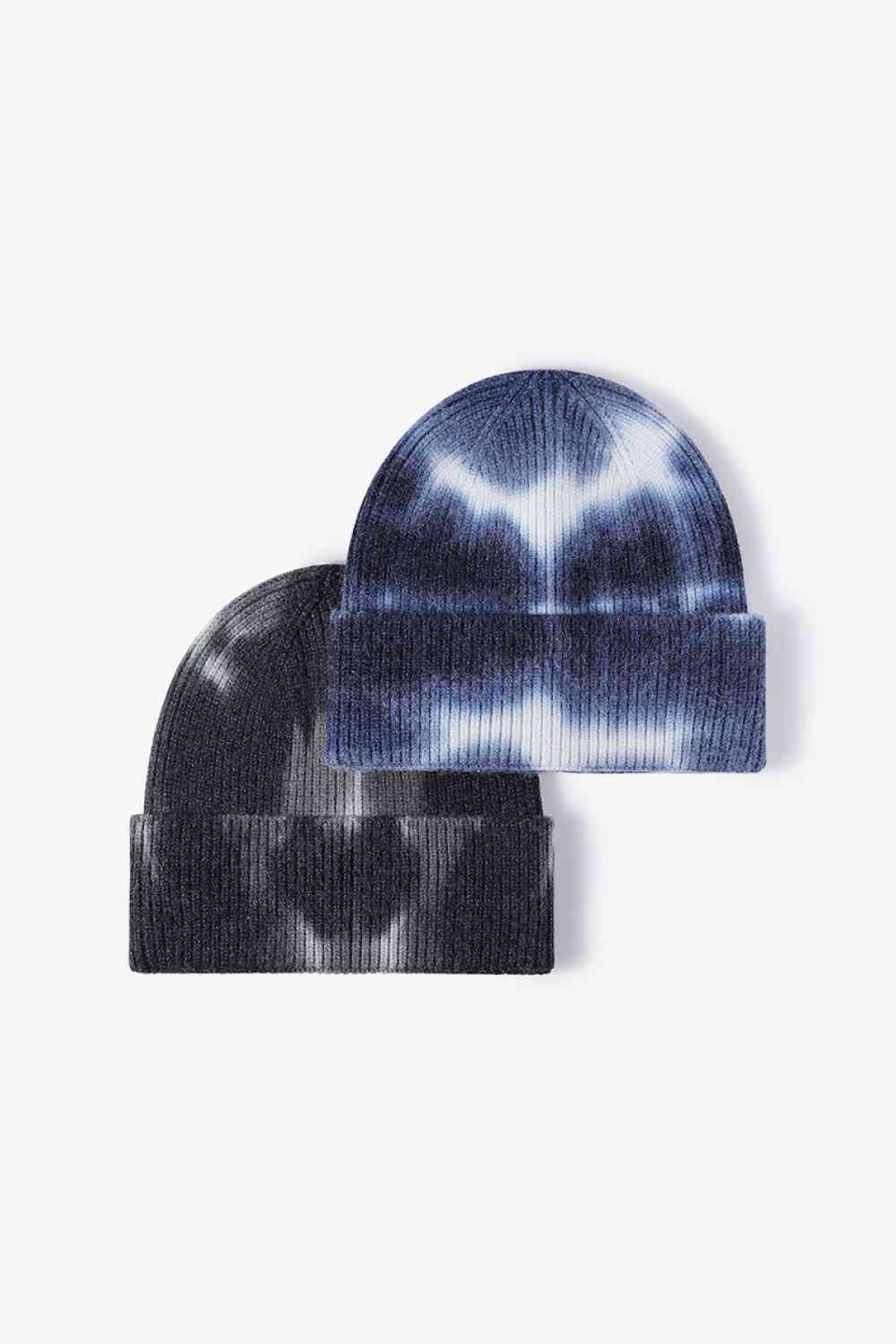 Tie-Dye Cuffed Knit Beanie - TRENDMELO