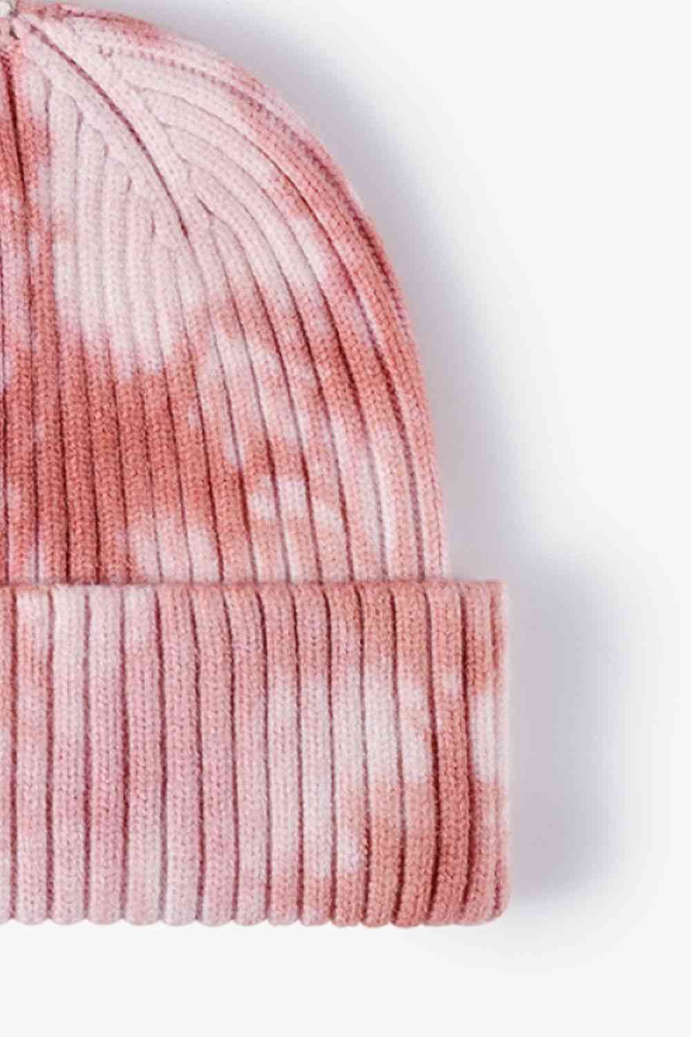 Tie-Dye Ribbed Cuffed Beanie - TRENDMELO