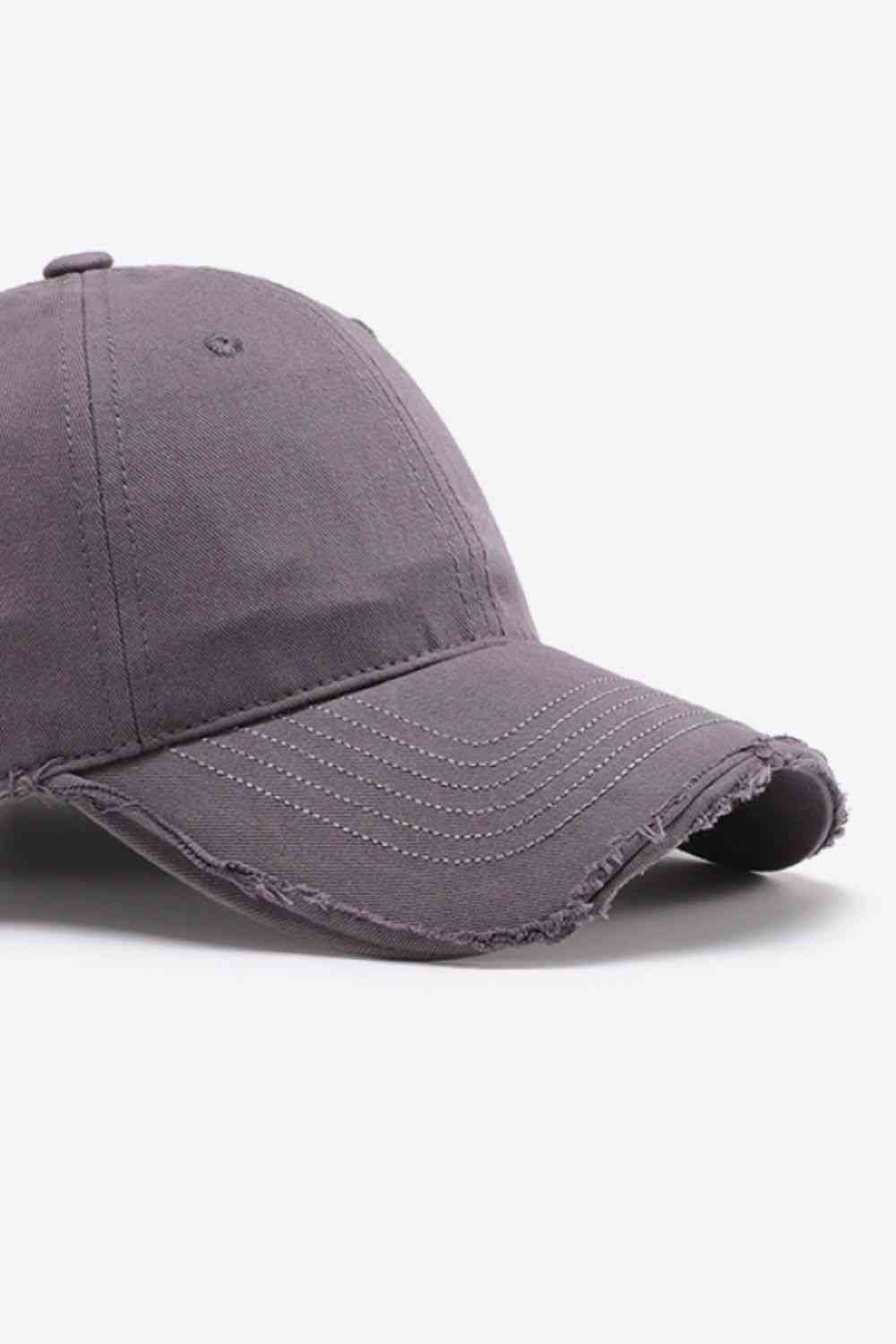 Distressed Adjustable Baseball Cap - TRENDMELO