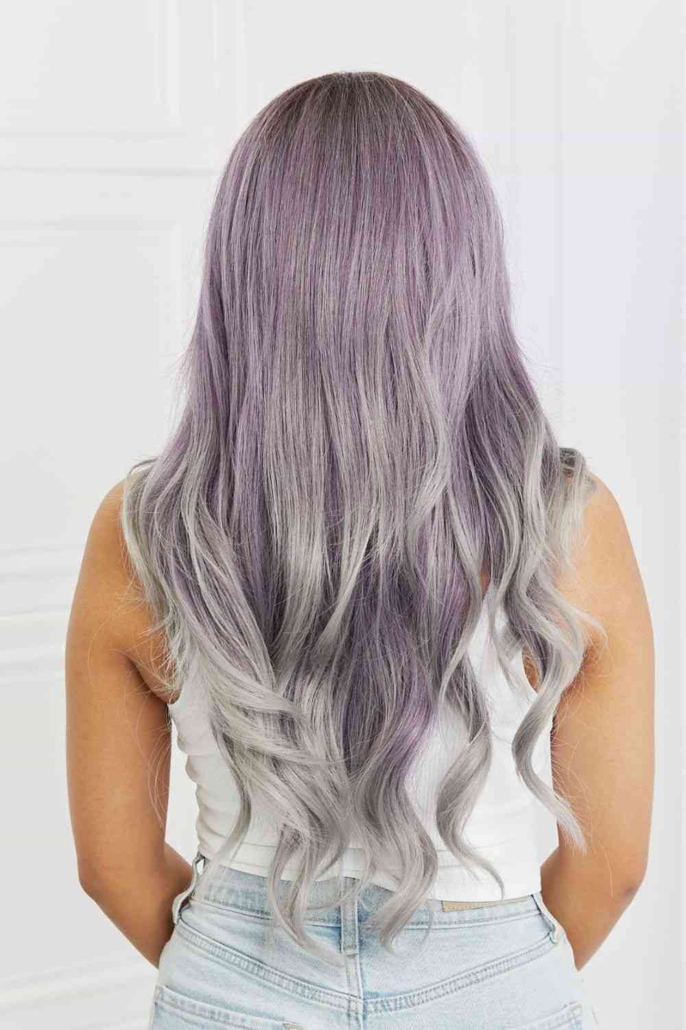 Elegant Wave Full Machine Synthetic Wigs in Purple 26'' - TRENDMELO