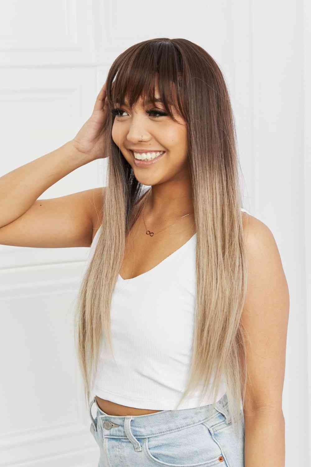 Long Straight Synthetic Wigs 26'' - TRENDMELO