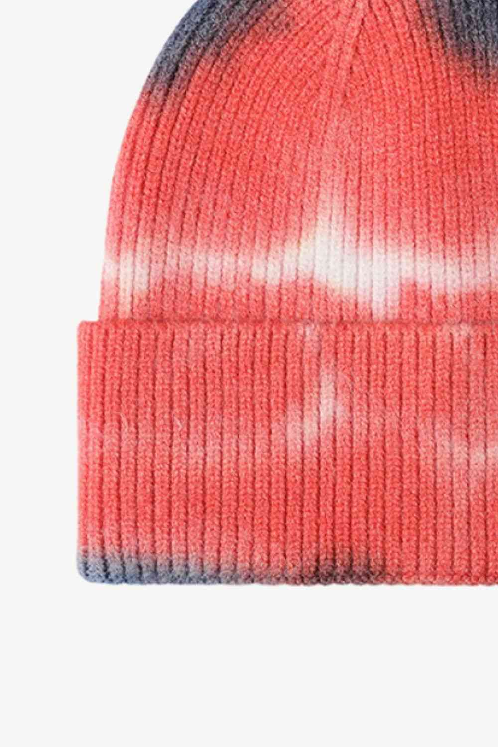 Tie-Dye Cuffed Knit Beanie - TRENDMELO