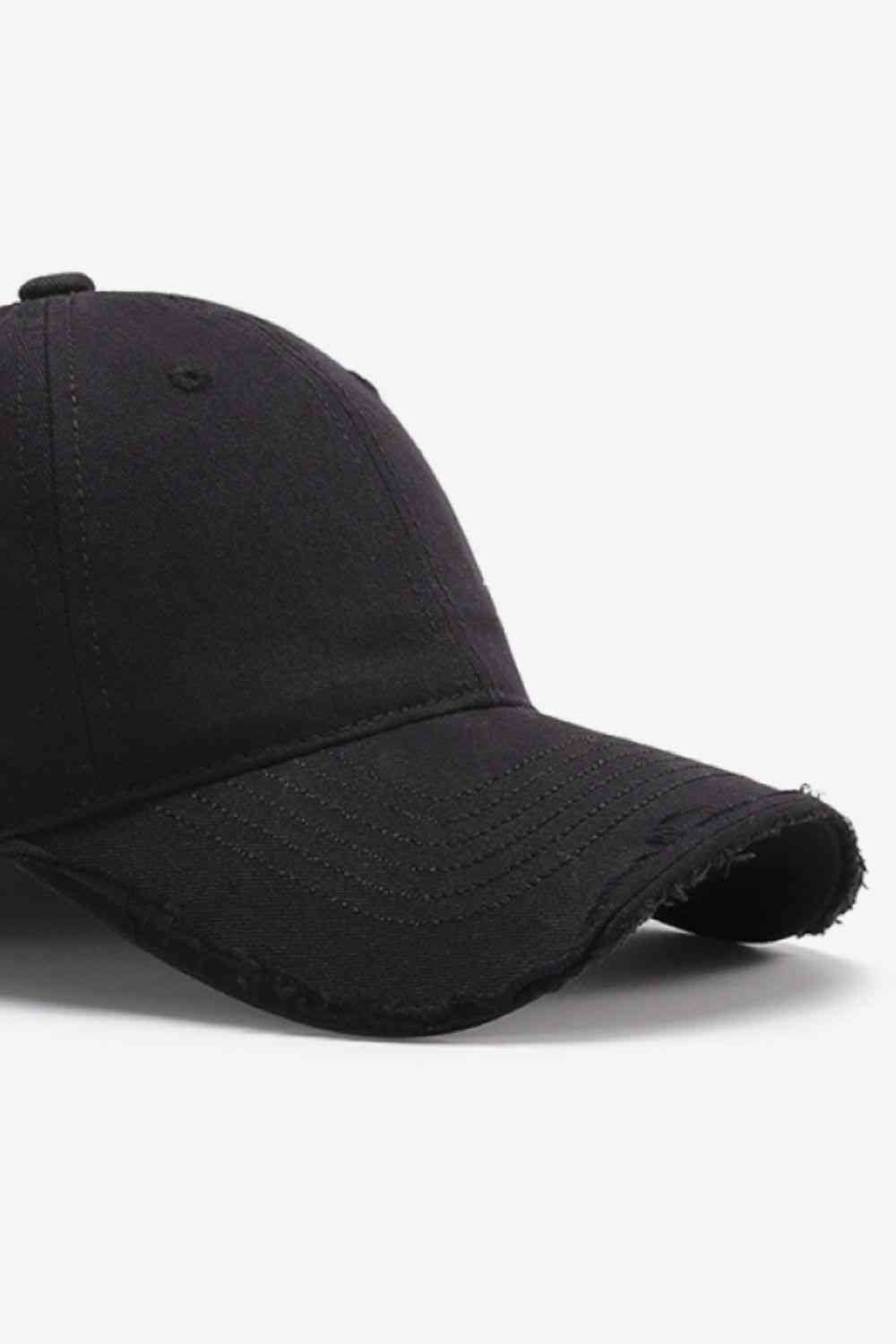 Distressed Adjustable Baseball Cap - TRENDMELO