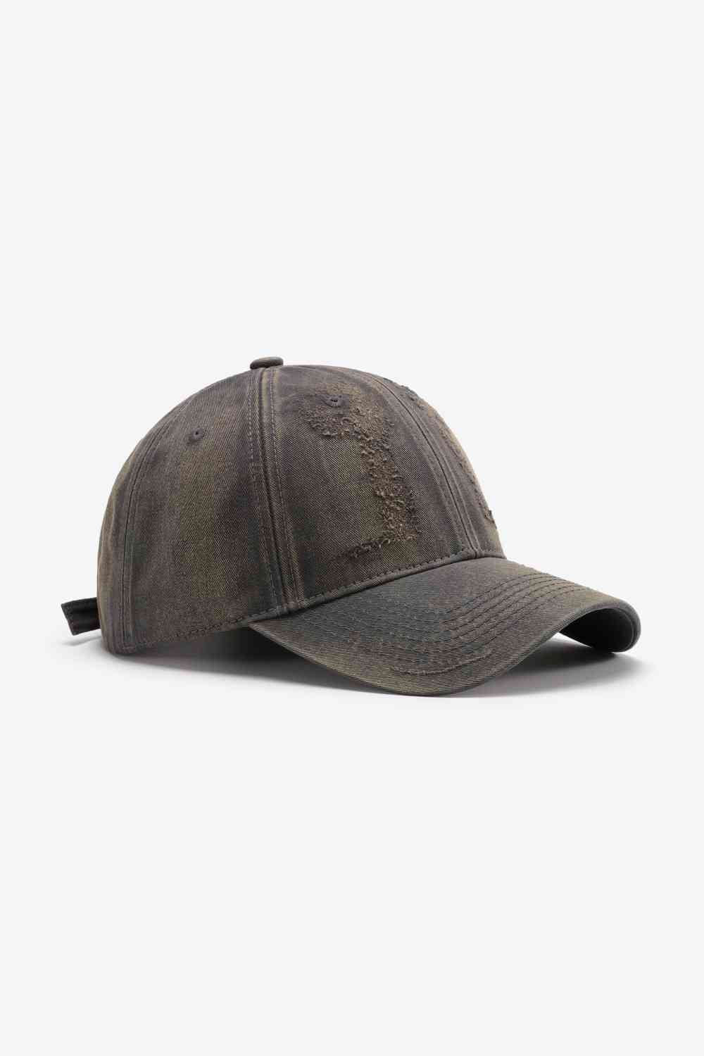 Distressed Adjustable Baseball Cap - TRENDMELO