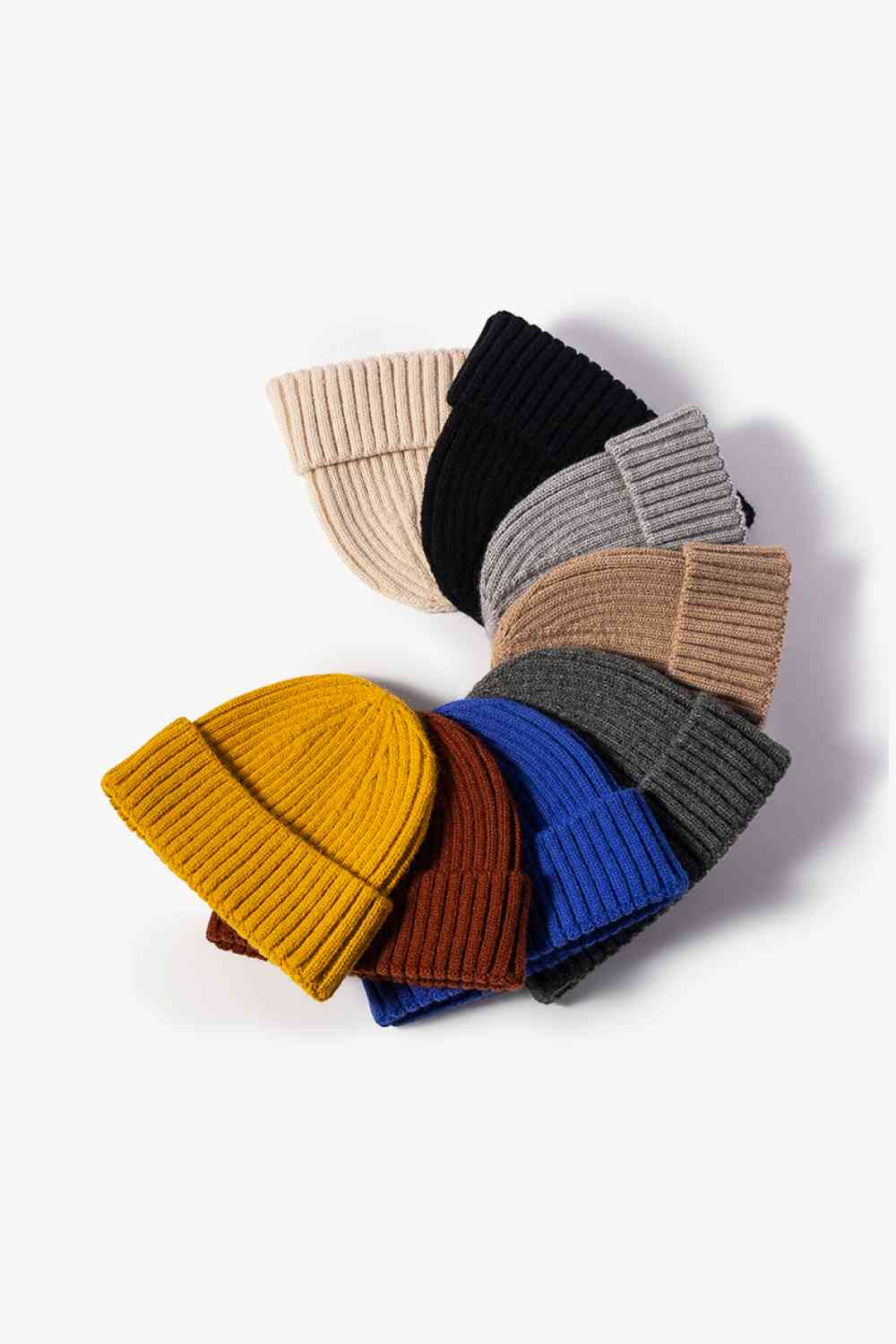 Rib-Knit Cuff Beanie - TRENDMELO