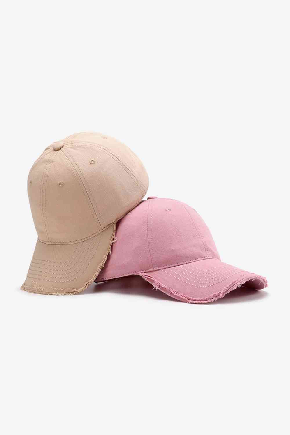 Distressed Adjustable Baseball Cap - TRENDMELO