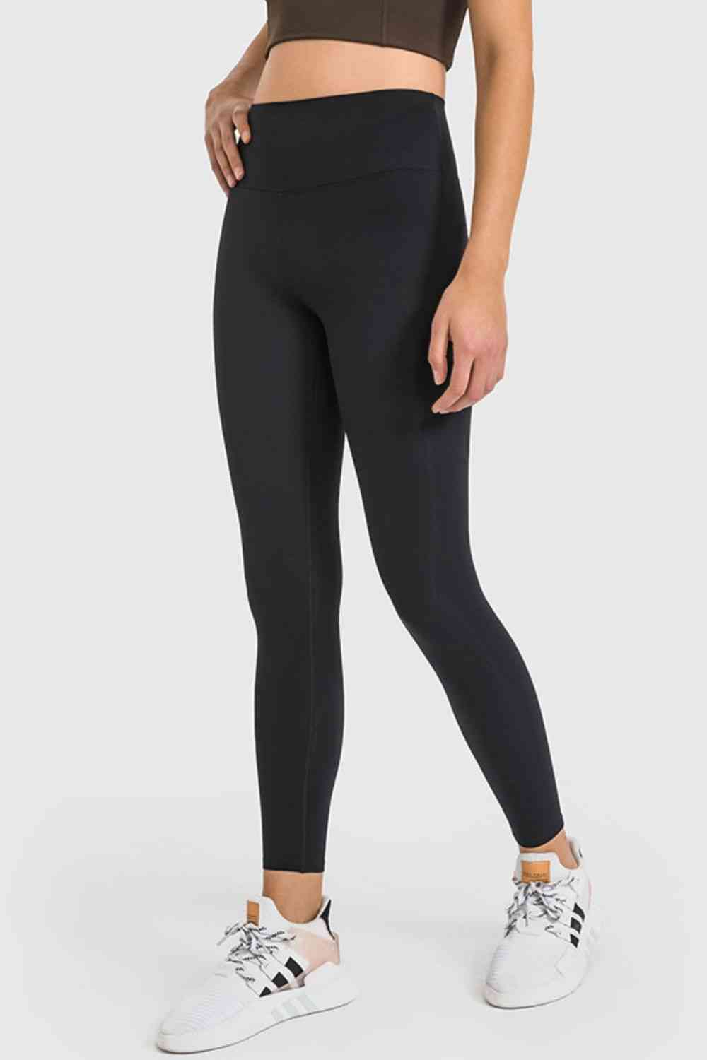 High Waist Ankle-Length Yoga Leggings - TRENDMELO