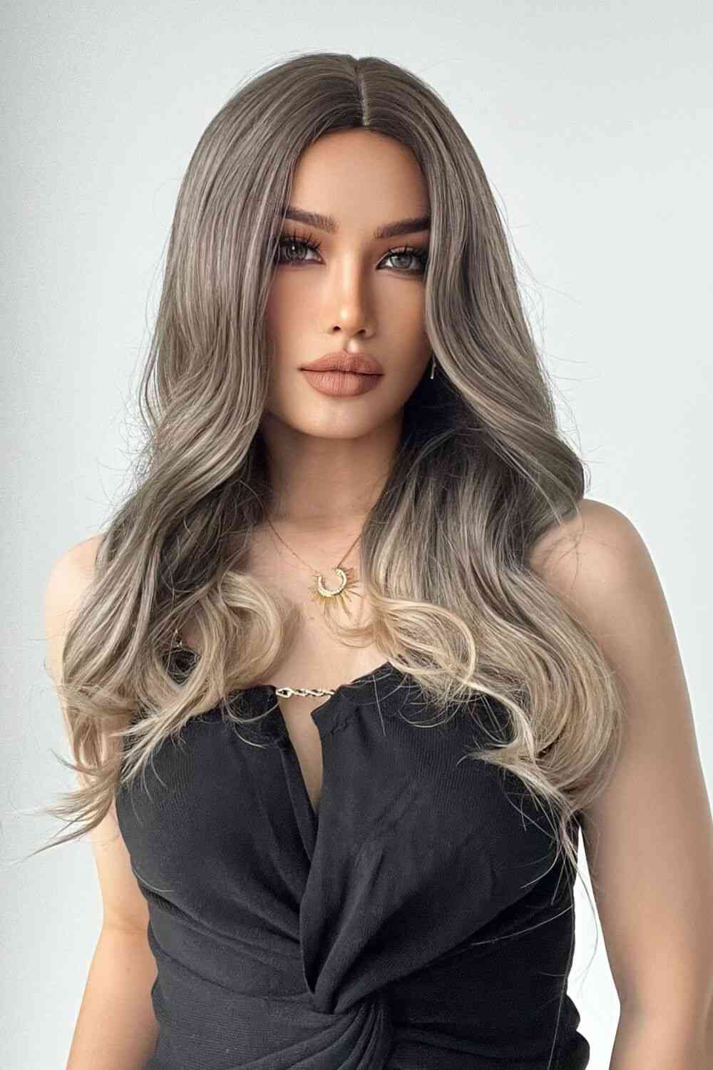 13*1" Full-Machine Wigs Synthetic Long Straight 24" - TRENDMELO