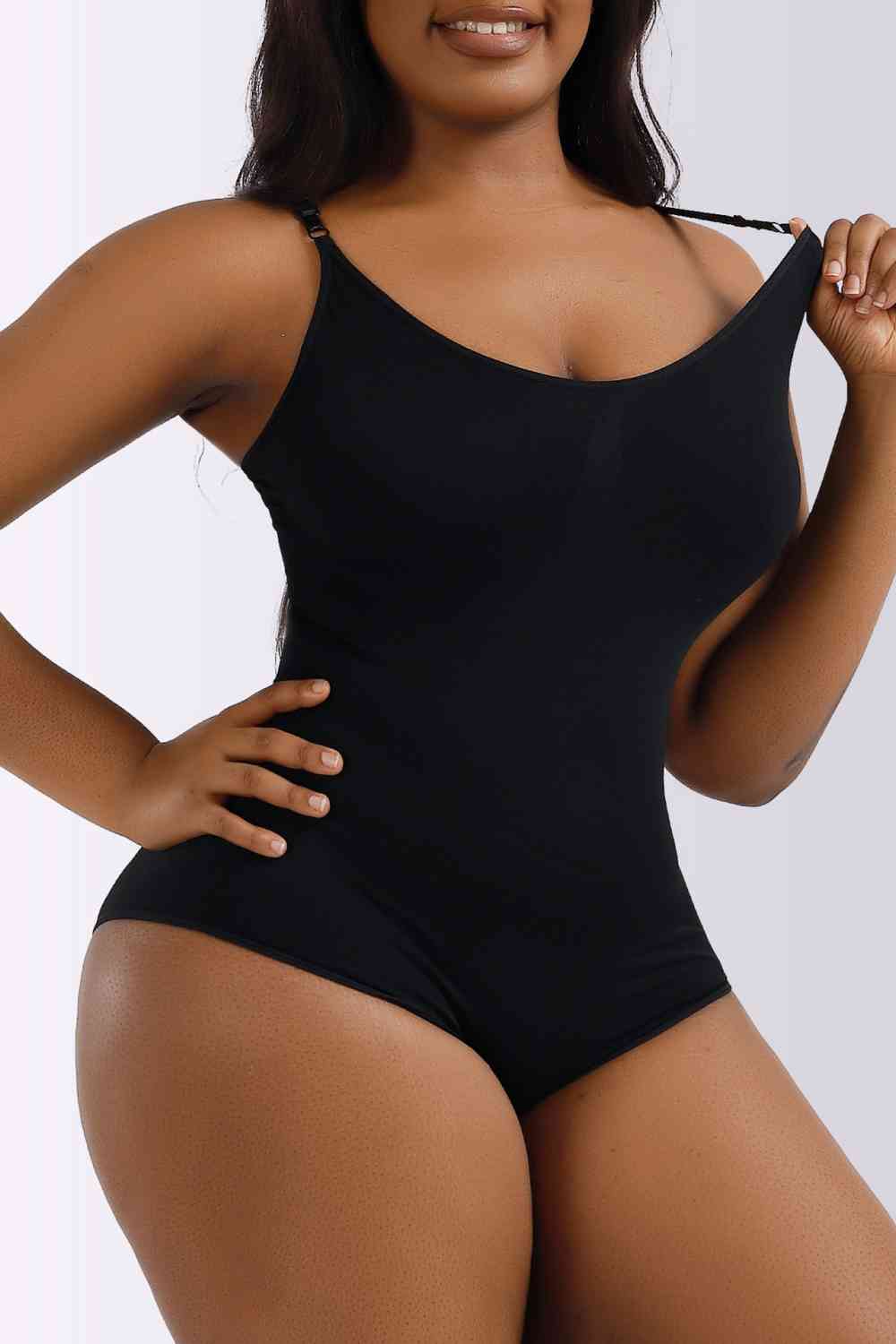 Spaghetti Strap Shaping Bodysuit - TRENDMELO