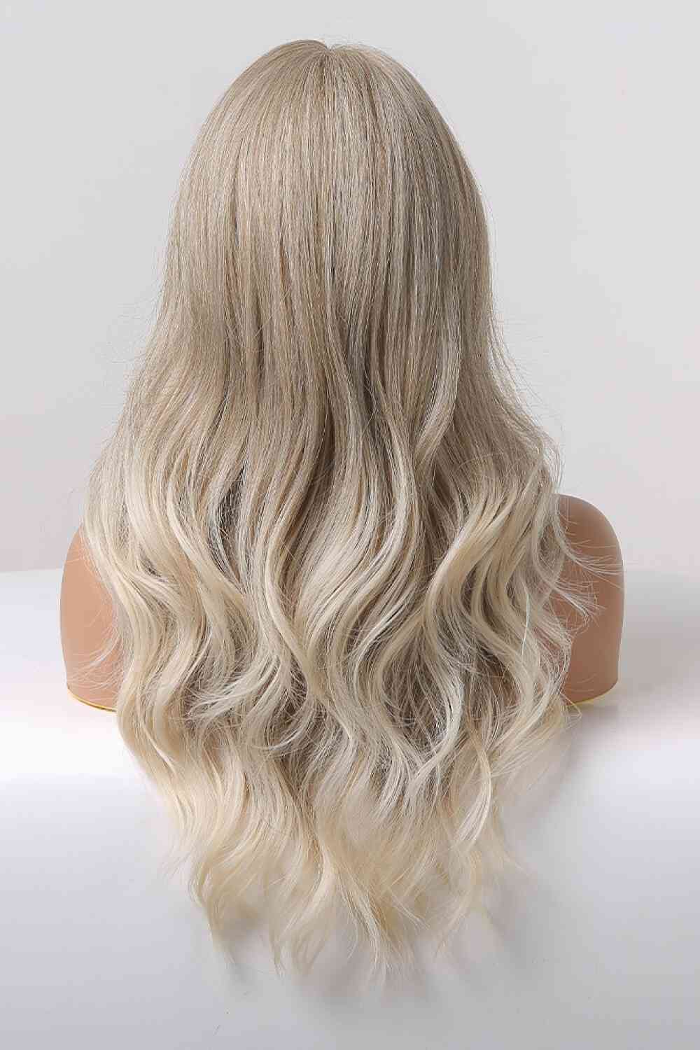 13*2" Lace Front Wigs Synthetic Long Wave 24" 150% Density in Medium Blonde Highlights - TRENDMELO