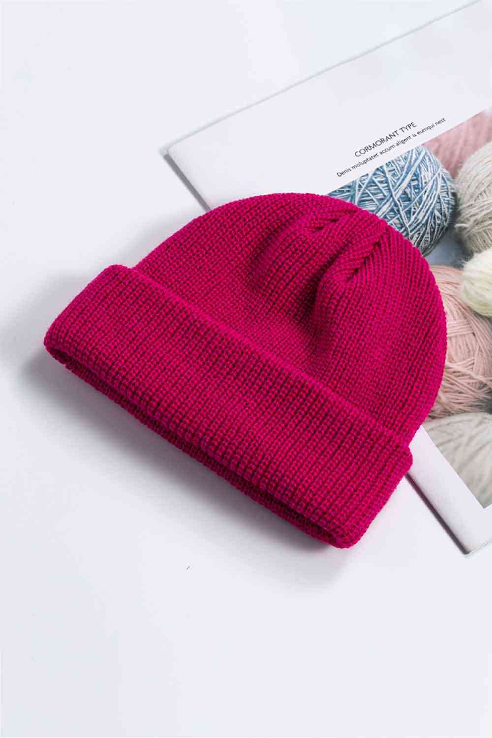 Cozy Rib-Knit Cuff Beanie - TRENDMELO