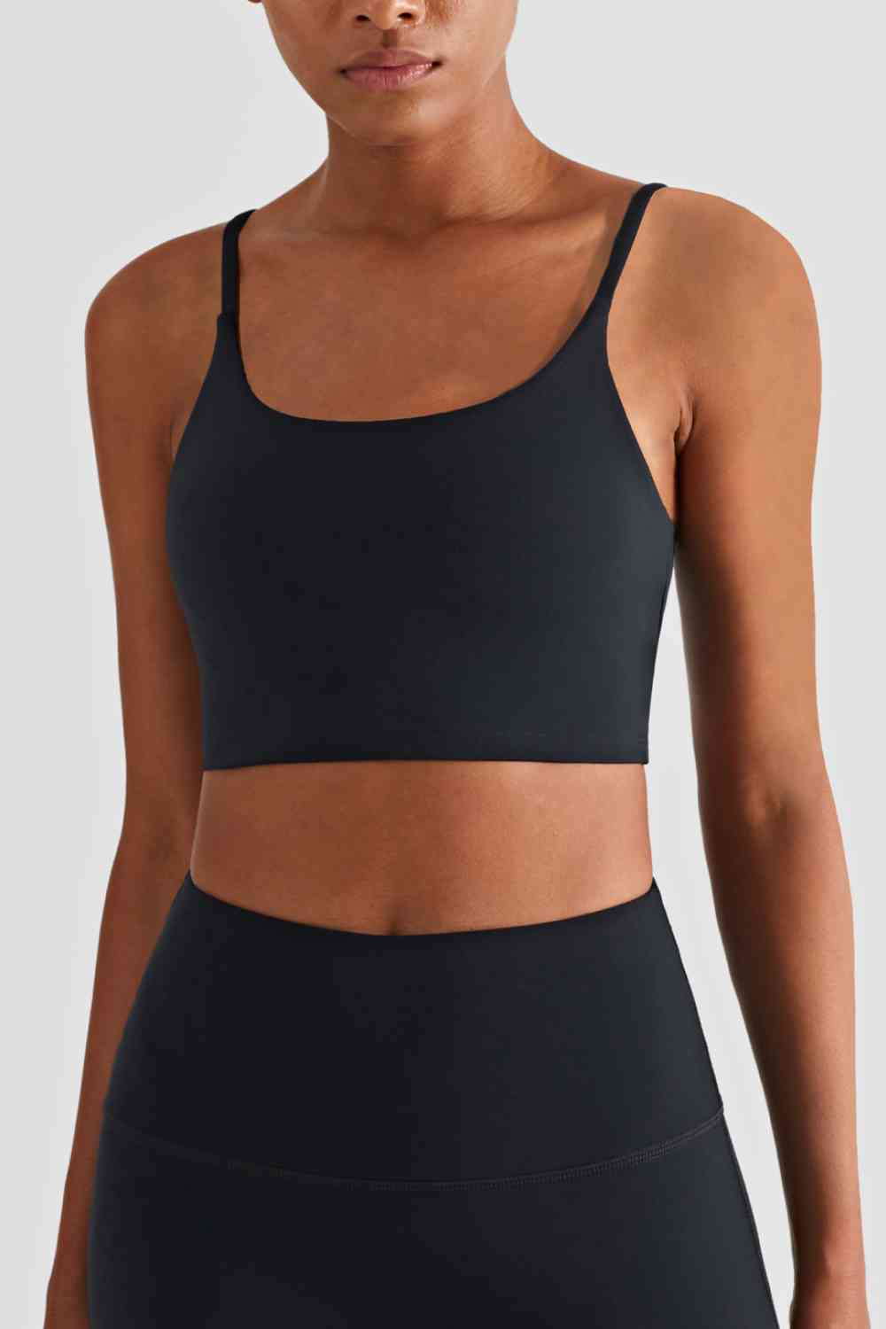 Spaghetti Strap Sports Bra - TRENDMELO