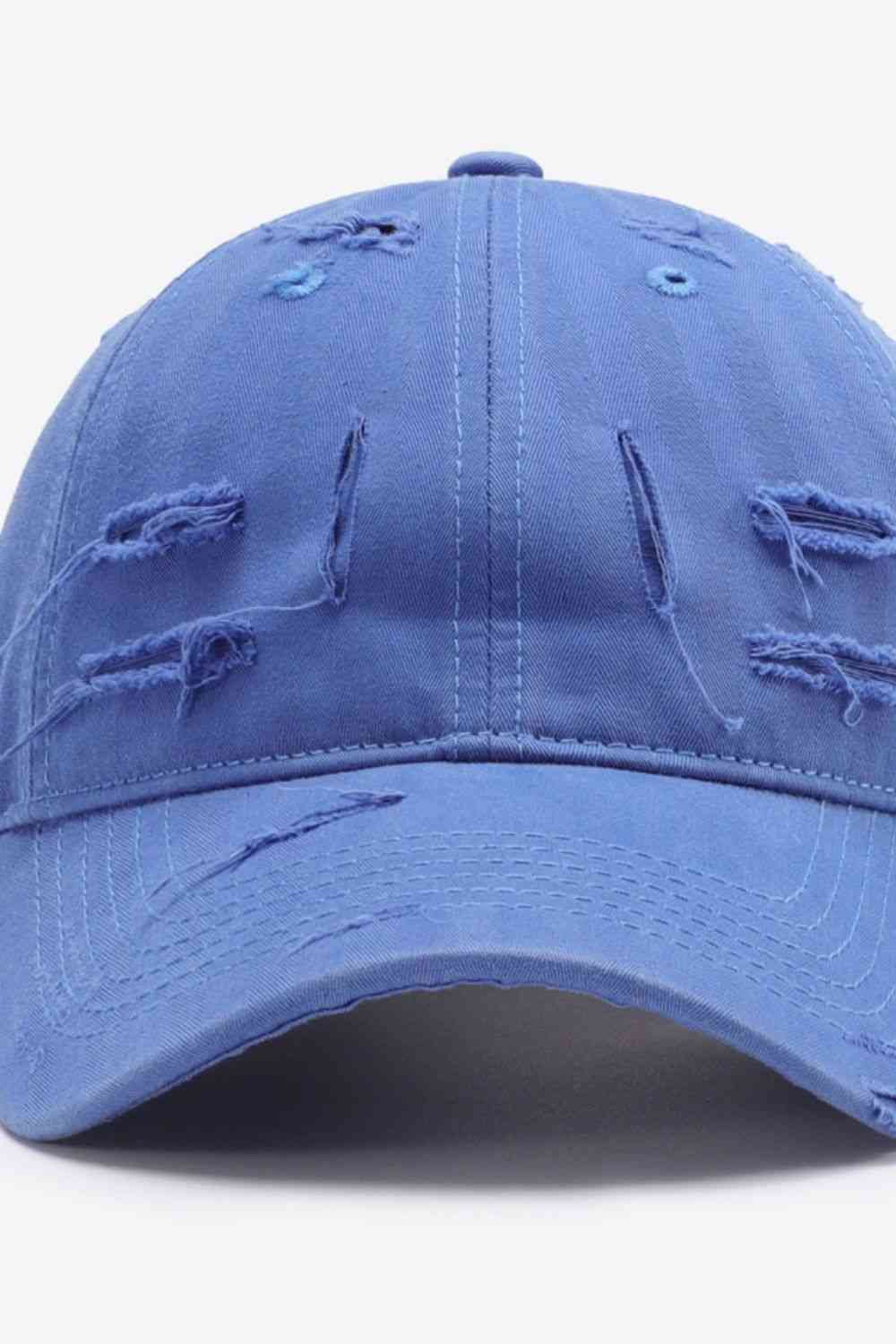 Distressed Adjustable Baseball Cap - TRENDMELO