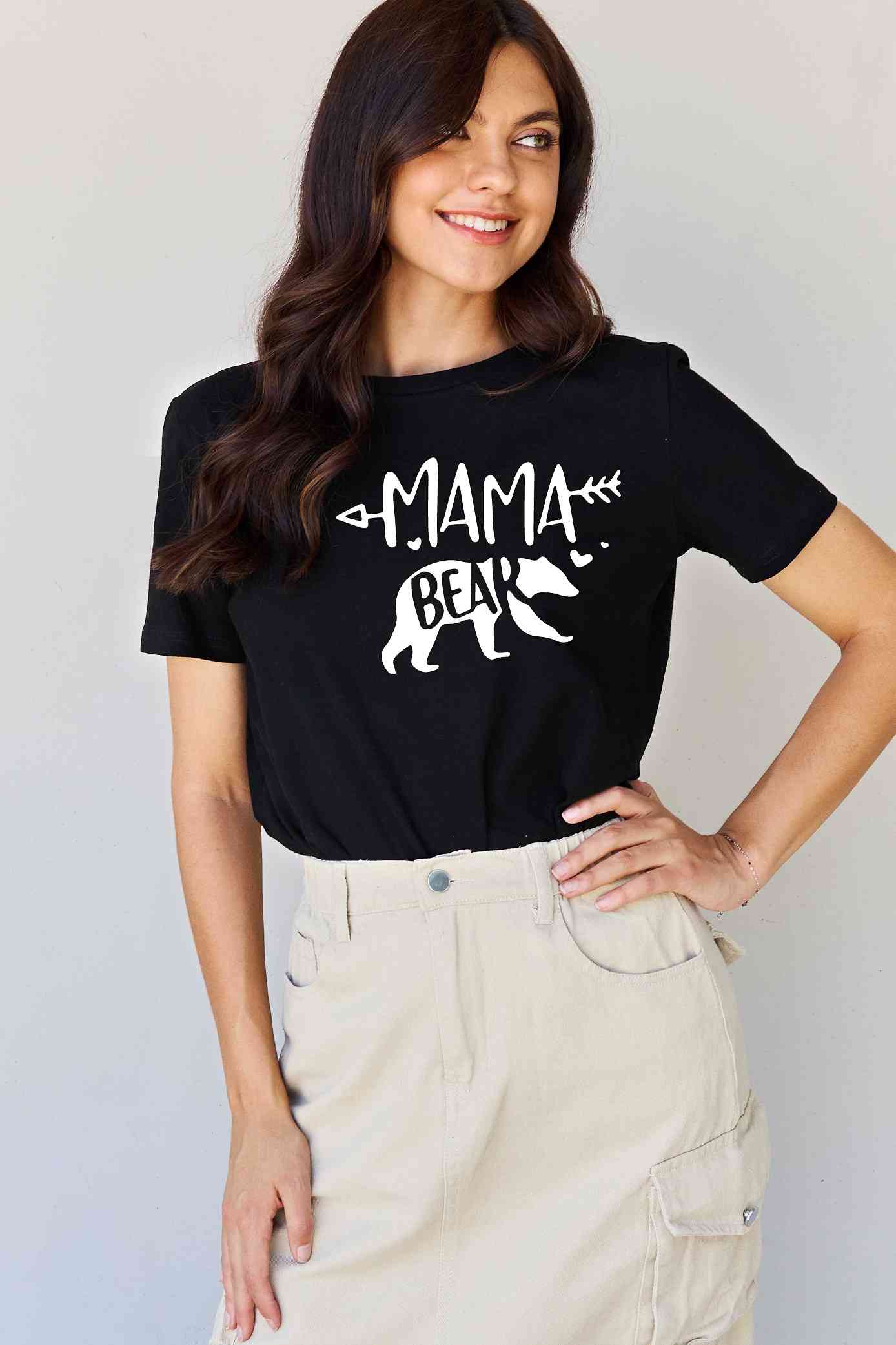 Simply Love Full Size MAMA BEAR Graphic Cotton T-Shirt - TRENDMELO