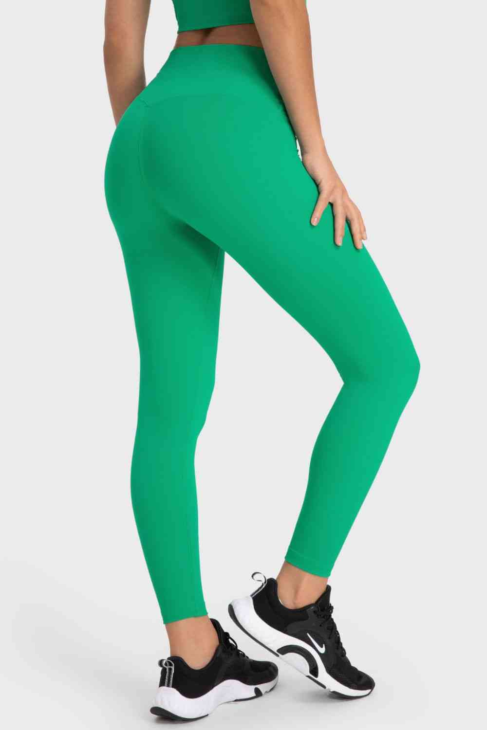 Basic Full Length Active Leggings - TRENDMELO