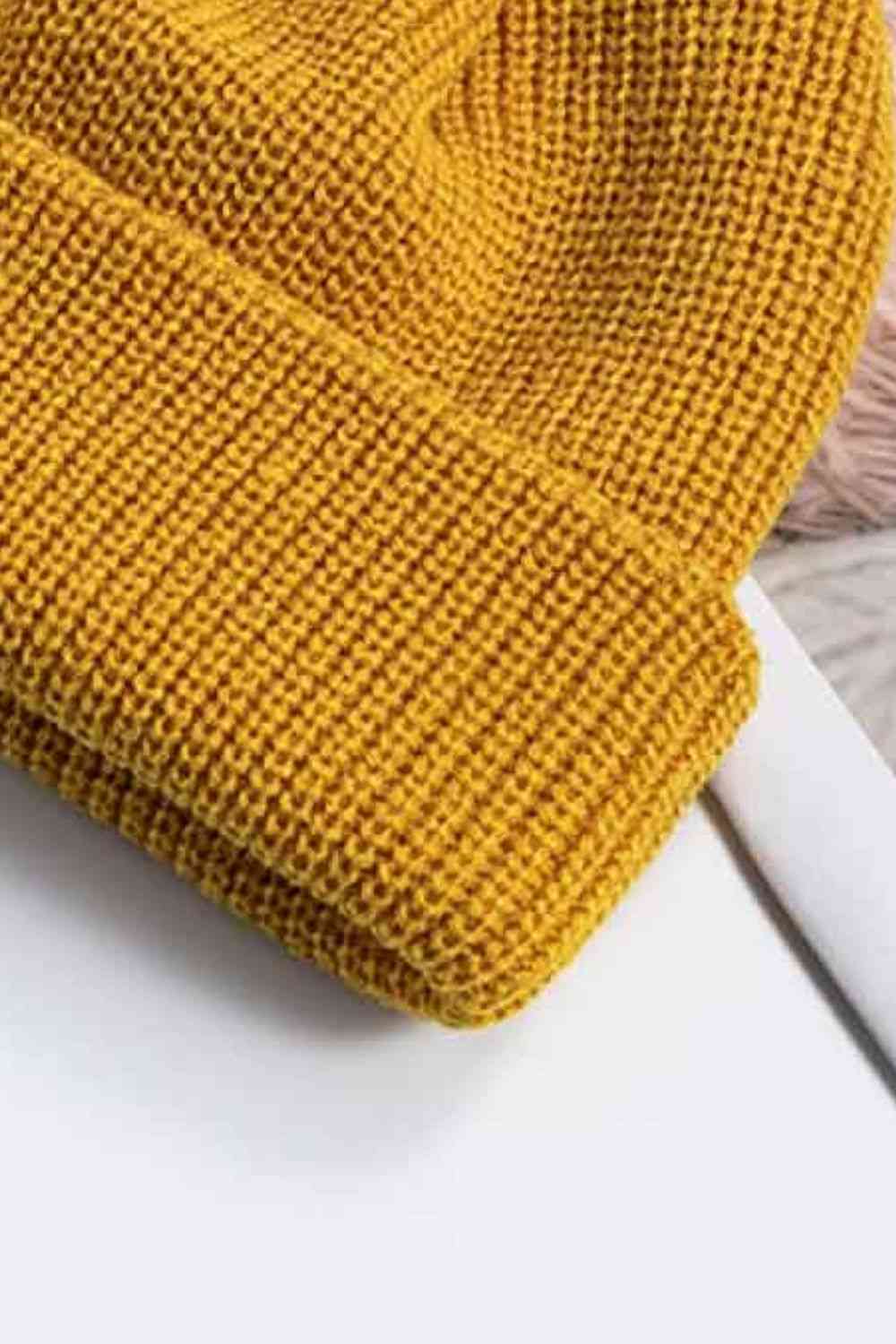 Cozy Rib-Knit Cuff Beanie - TRENDMELO