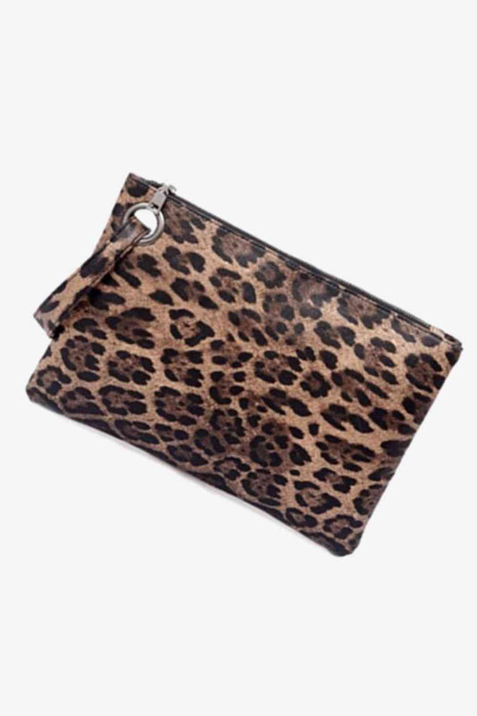 Leopard PU Leather Clutch - TRENDMELO
