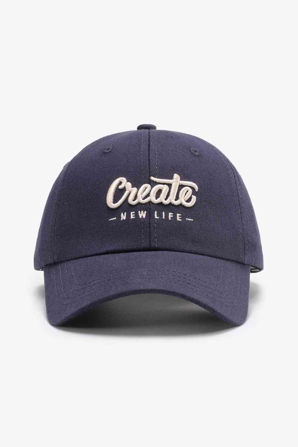 CREATE NEW LIFE Adjustable Cotton Baseball Cap - TRENDMELO