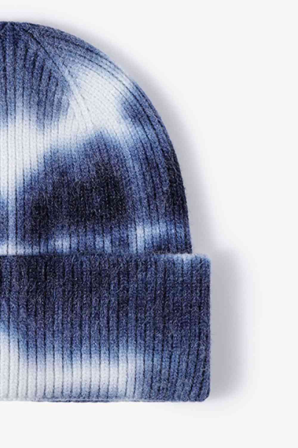 Tie-Dye Cuffed Knit Beanie - TRENDMELO