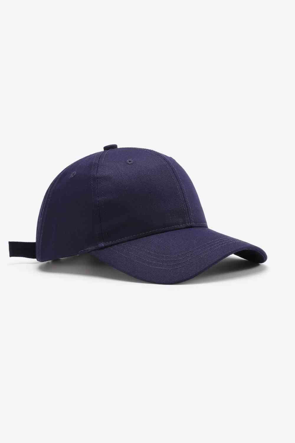 Plain Adjustable Cotton Baseball Cap - TRENDMELO