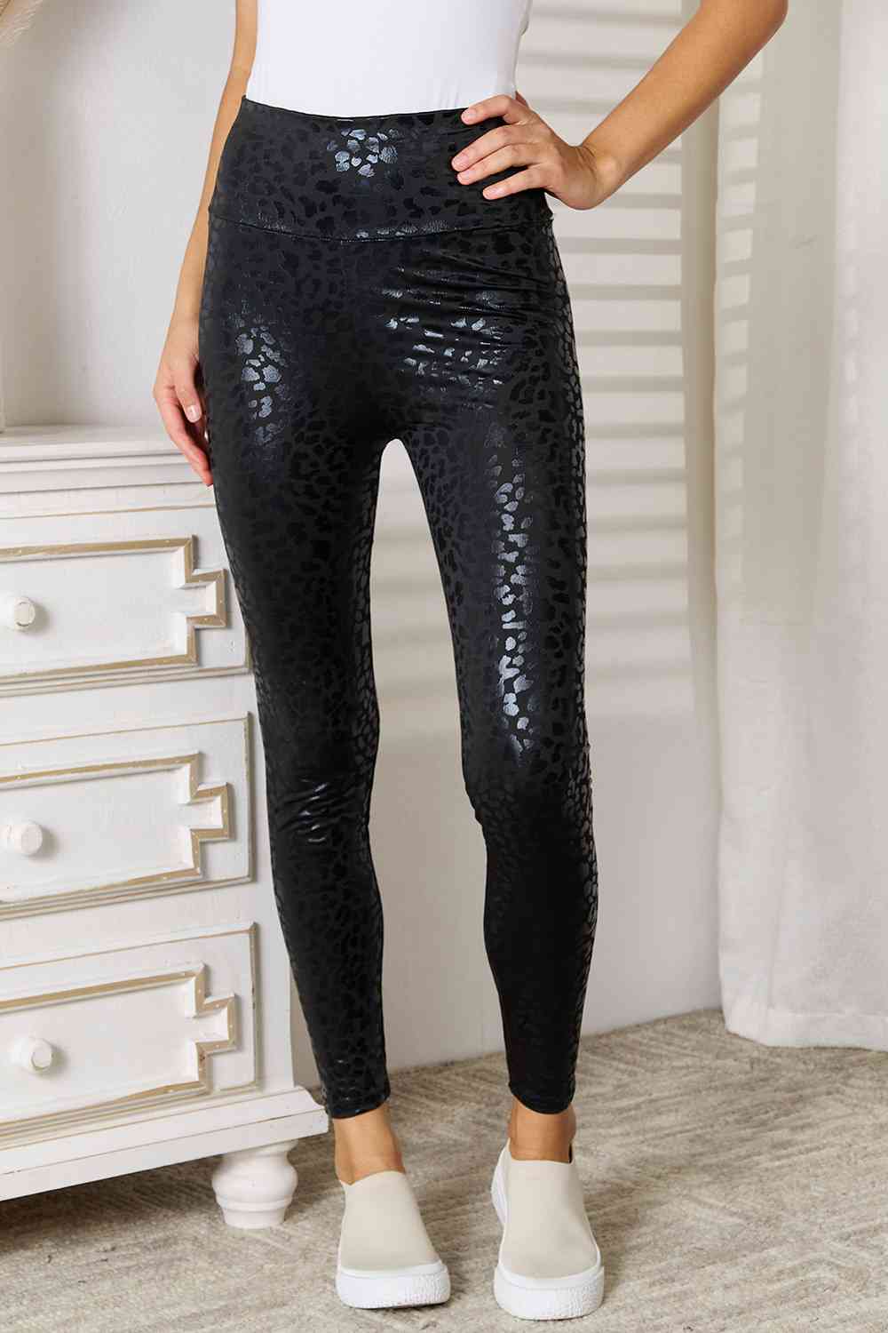 Double Take High Waist Leggings - TRENDMELO