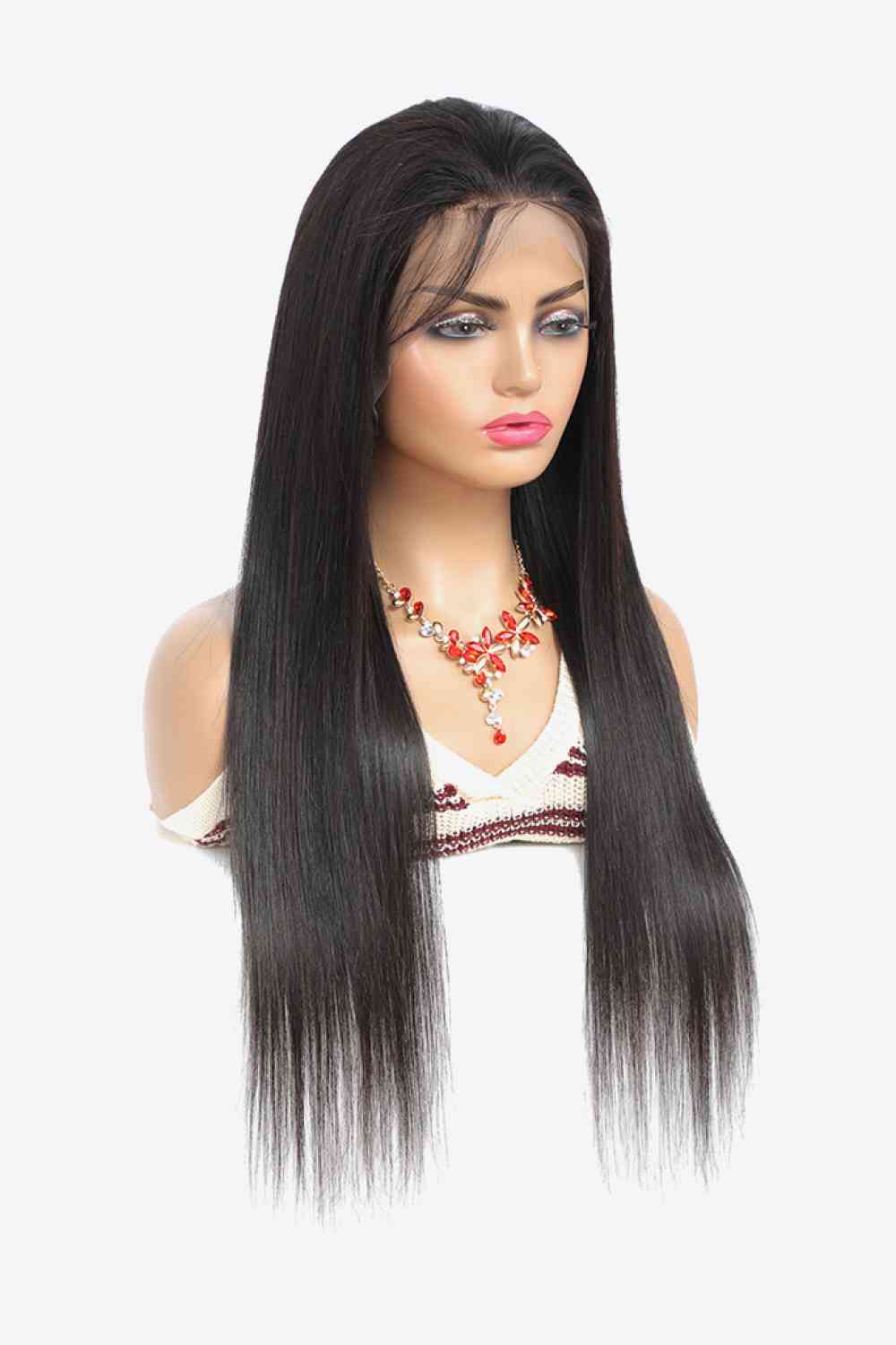 18" 13x4 Lace Front Wigs Virgin Hair Natural Color 150% Density - TRENDMELO