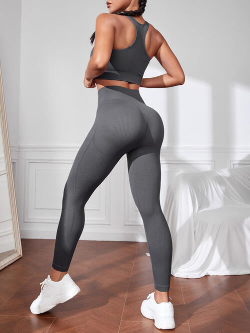 Sport Tank and Leggings Set - TRENDMELO