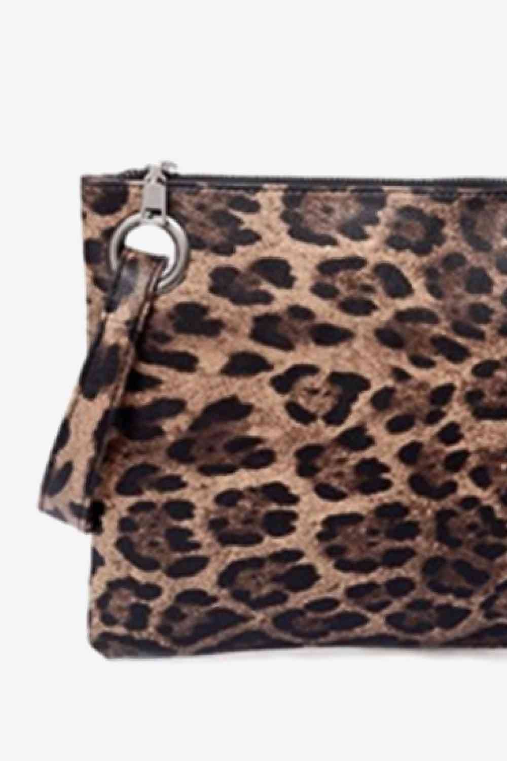 Leopard PU Leather Clutch - TRENDMELO