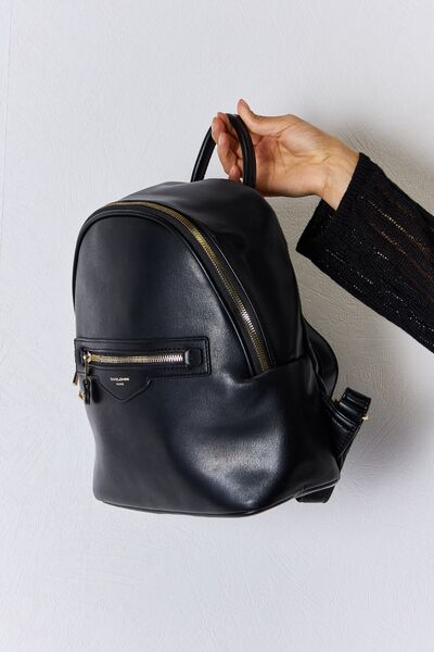 David Jones PU Leather Backpack - TRENDMELO