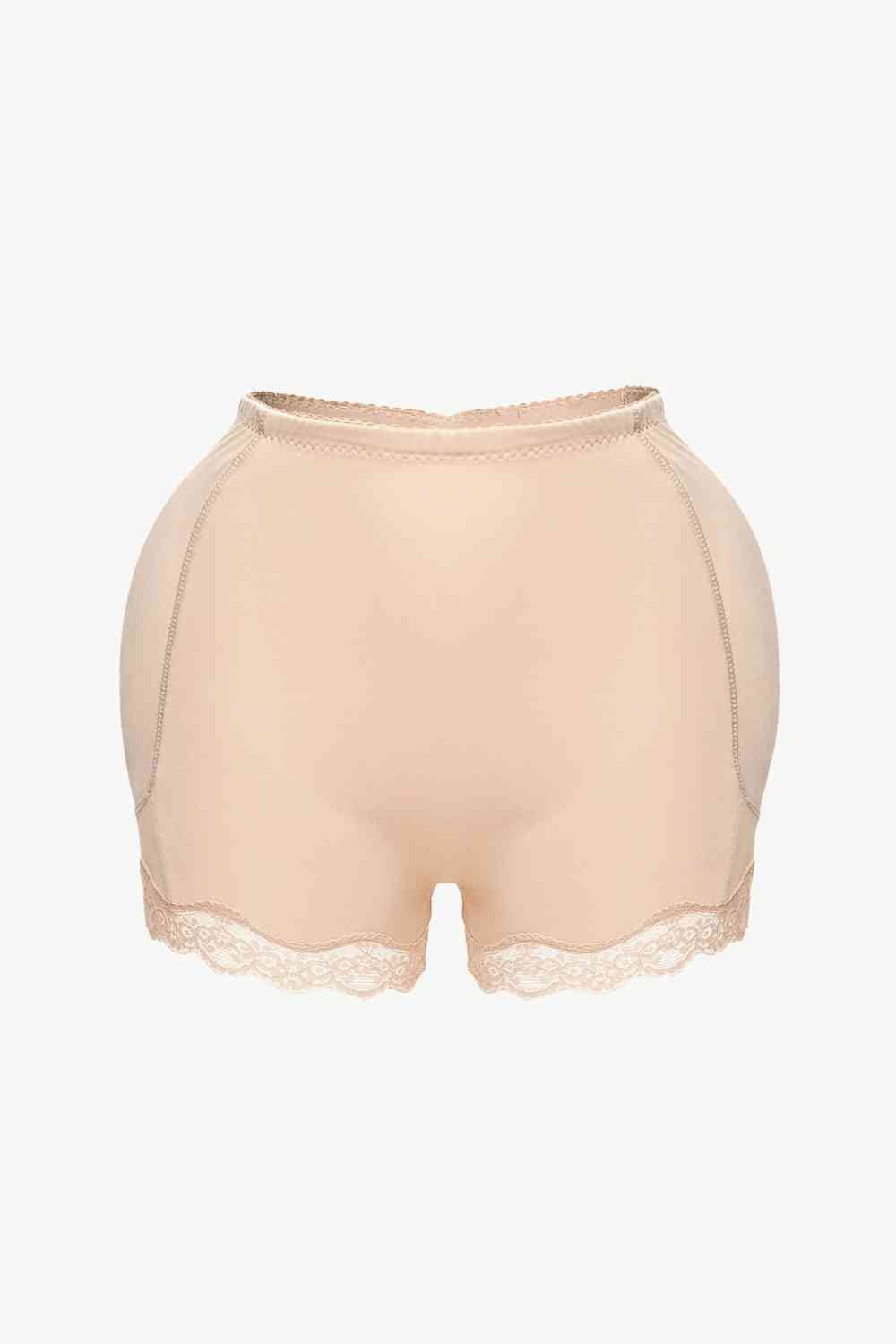 Full Size Lace Trim Shaping Shorts - TRENDMELO