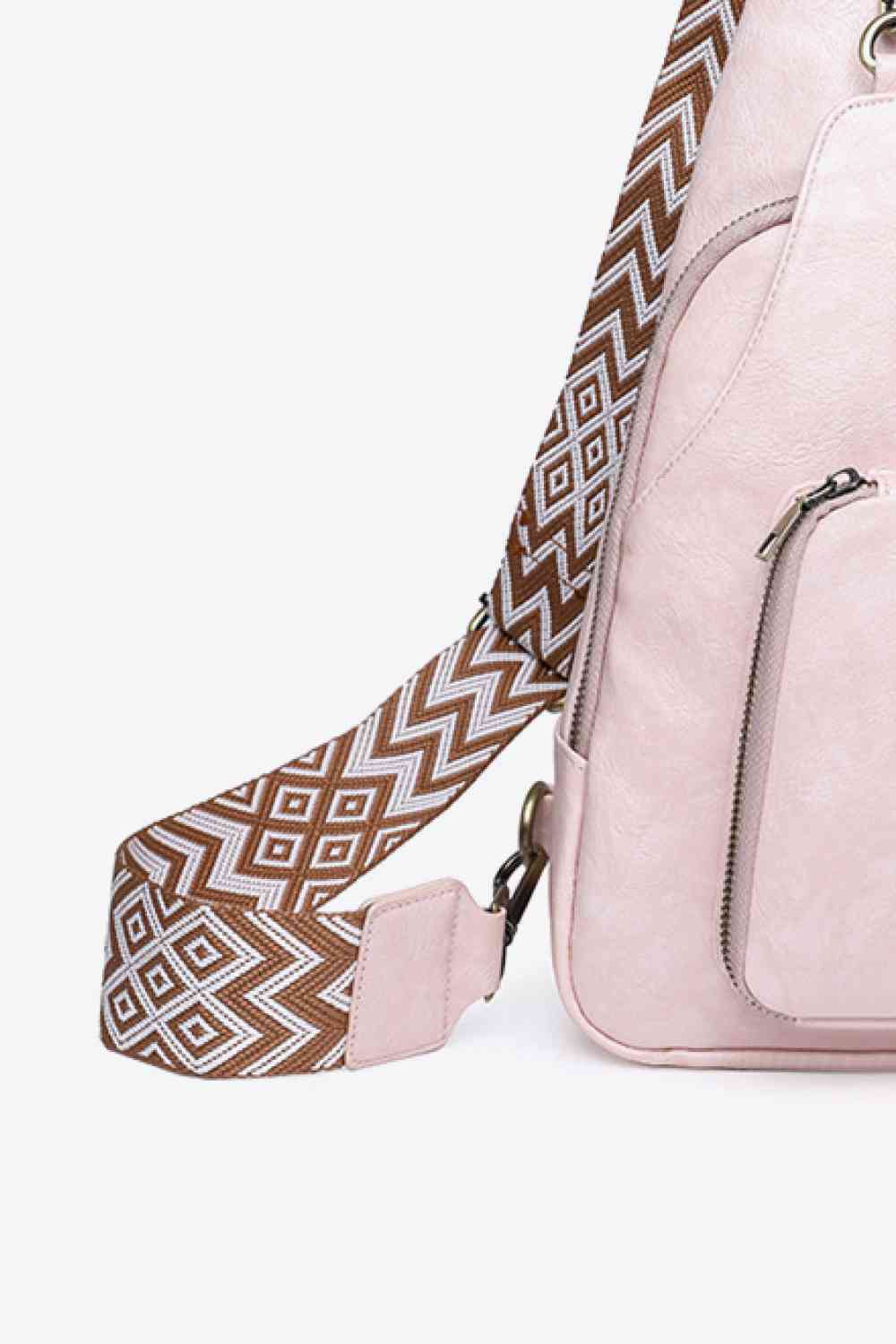 Adored Take A Trip PU Leather Sling Bag - TRENDMELO