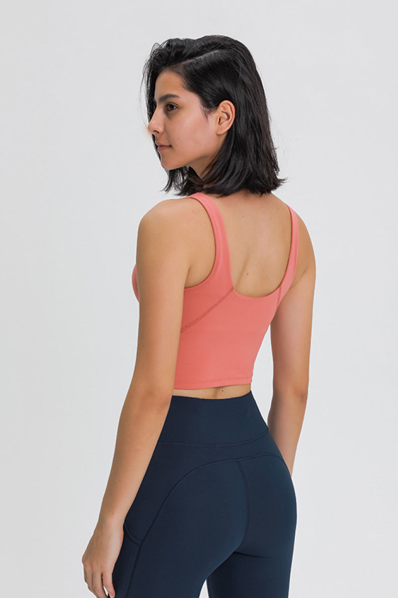 Scoop Back Sports Bra - TRENDMELO