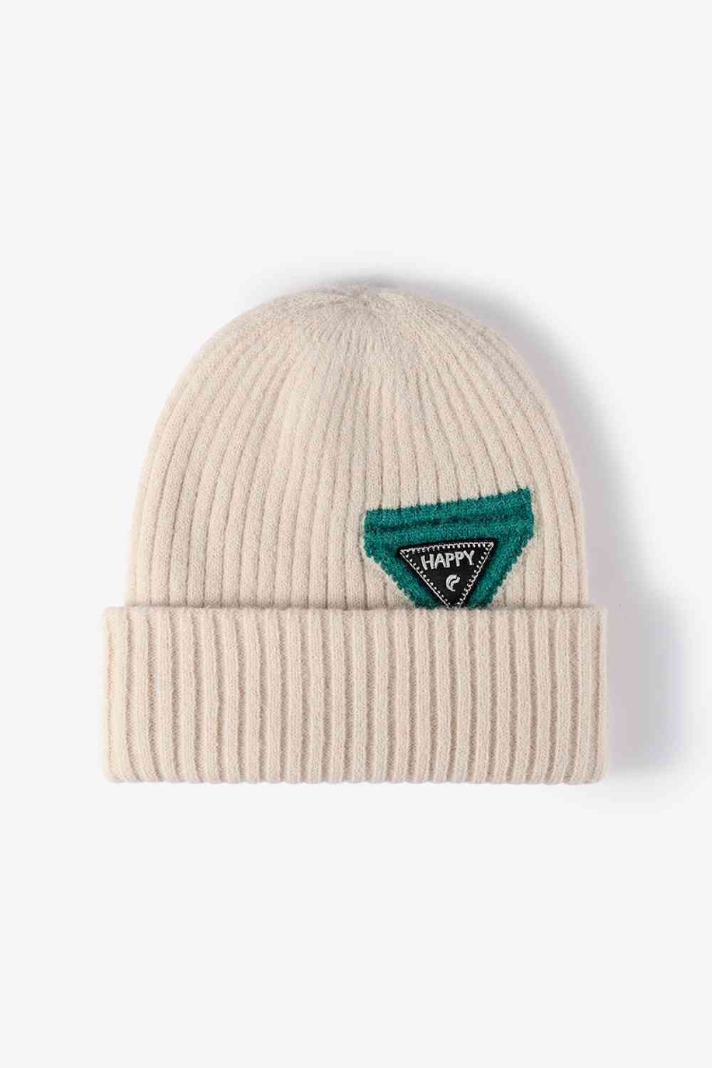 HAPPY Contrast Beanie - TRENDMELO