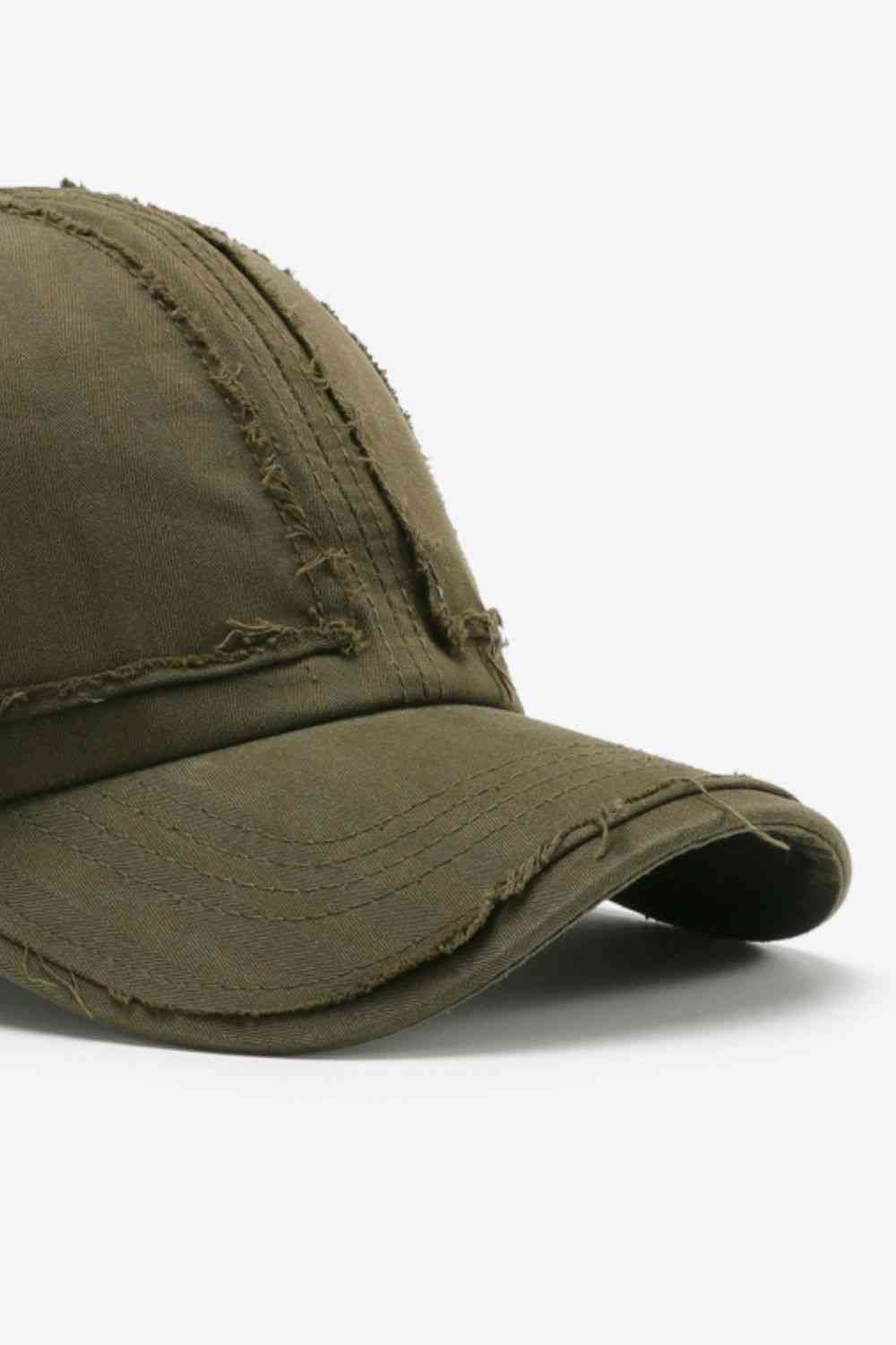 Distressed Adjustable Baseball Cap - TRENDMELO