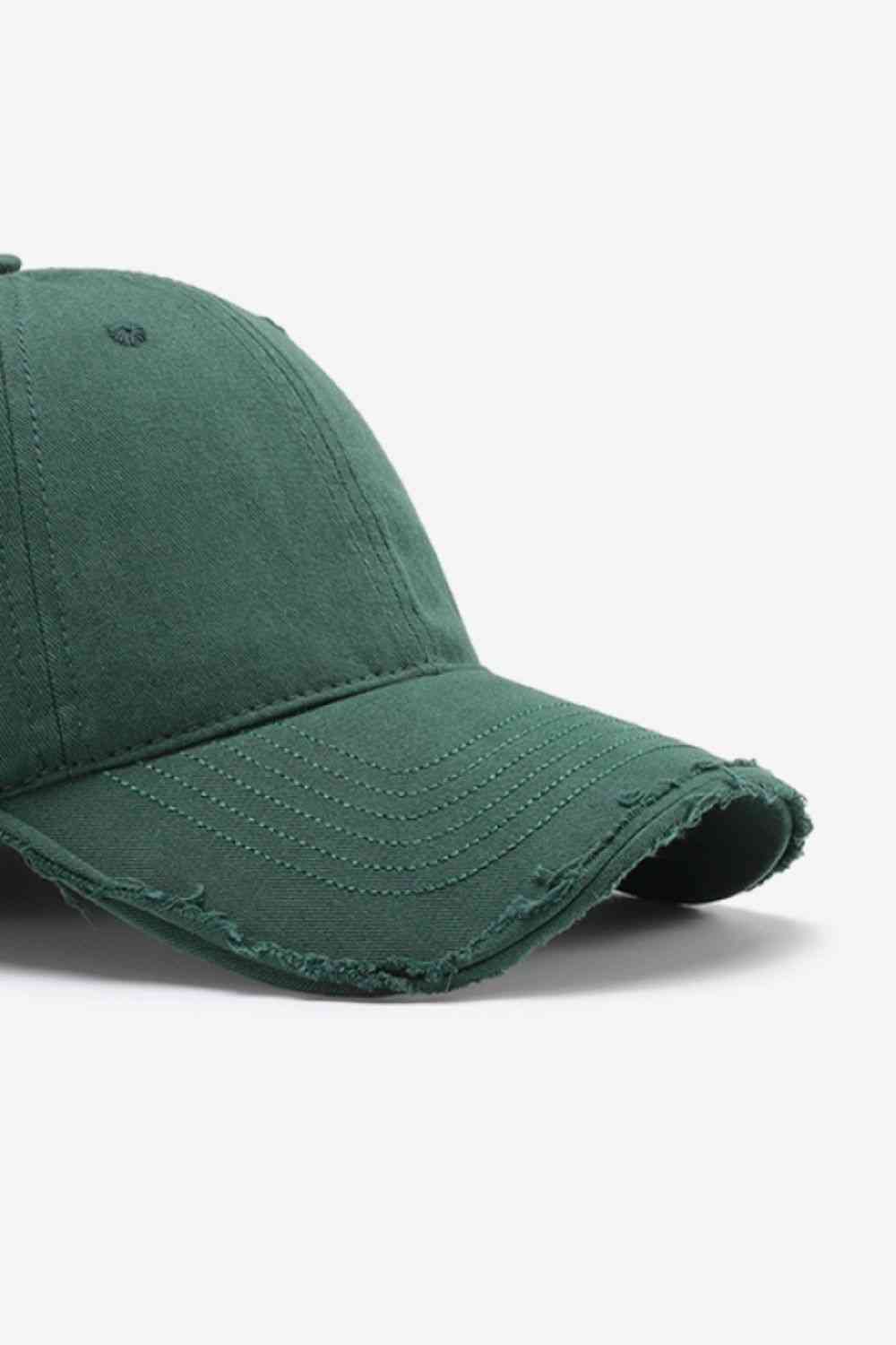 Distressed Adjustable Baseball Cap - TRENDMELO