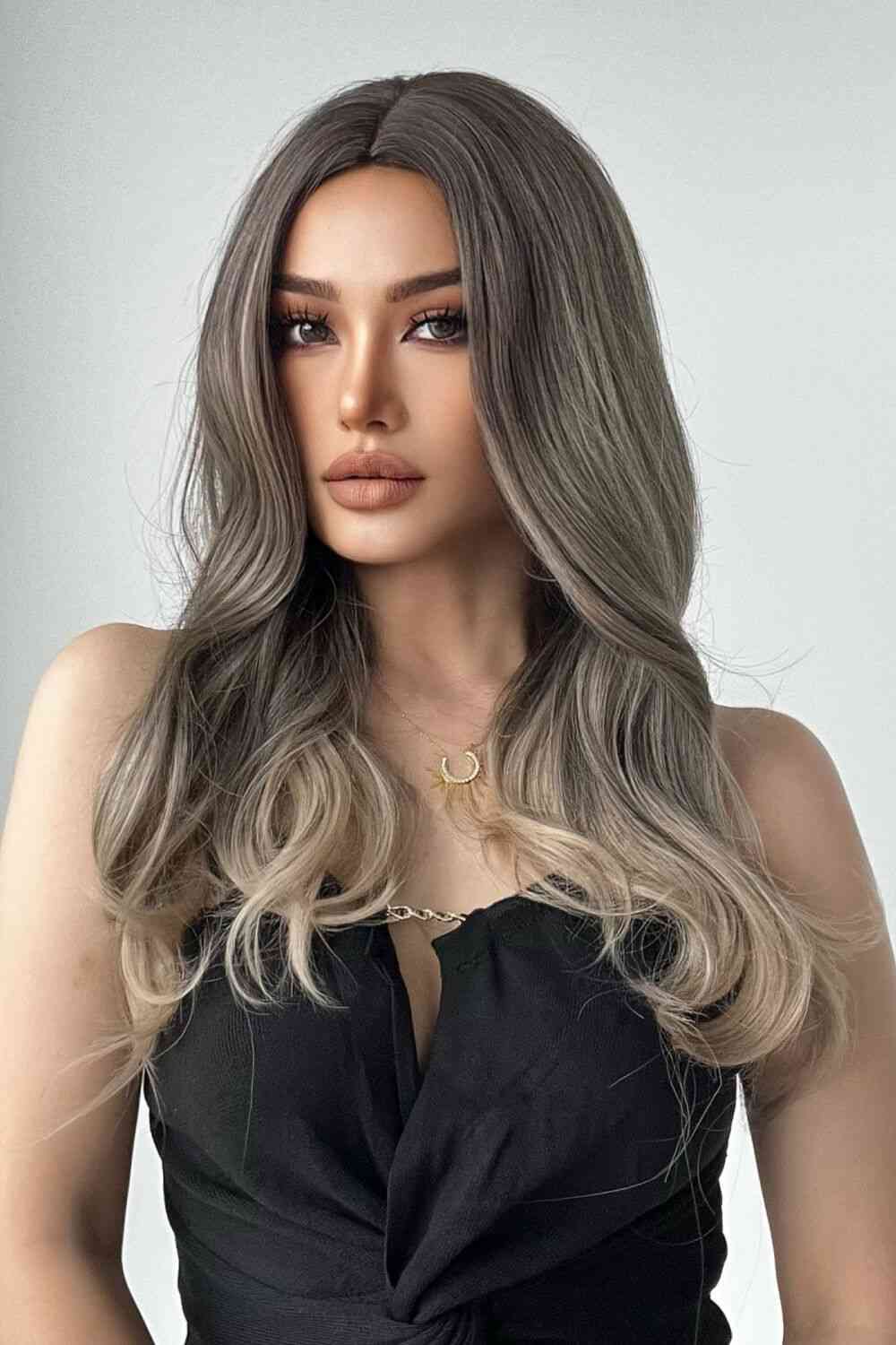 13*1" Full-Machine Wigs Synthetic Long Straight 24" - TRENDMELO