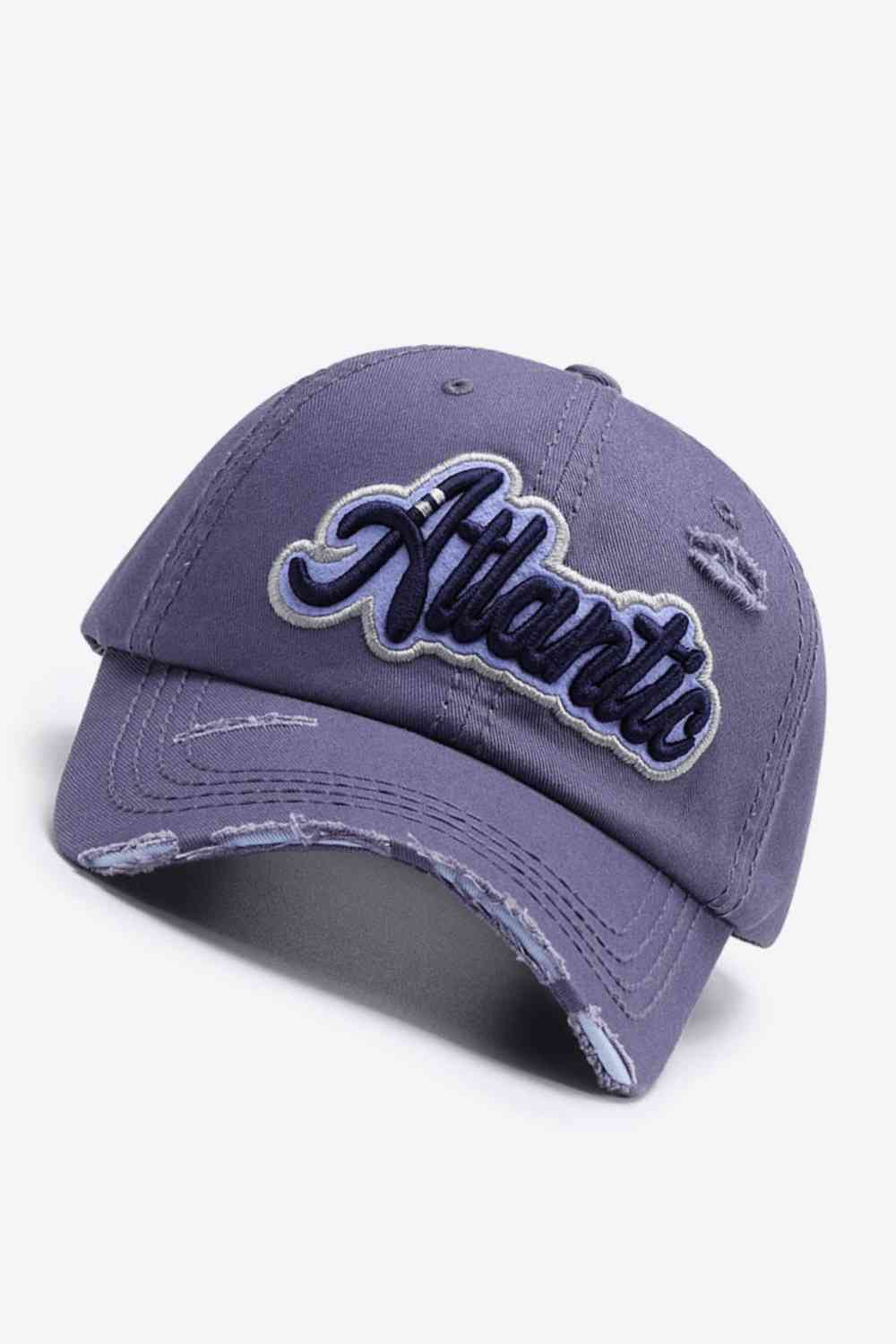 ATLANTIC Graphic Distressed Baseball Cap - TRENDMELO