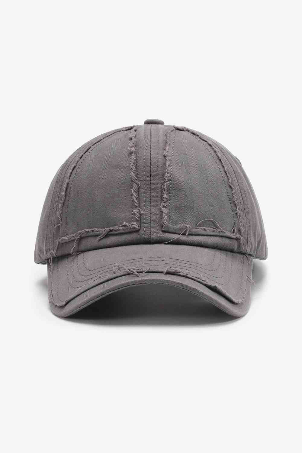 Distressed Adjustable Baseball Cap - TRENDMELO