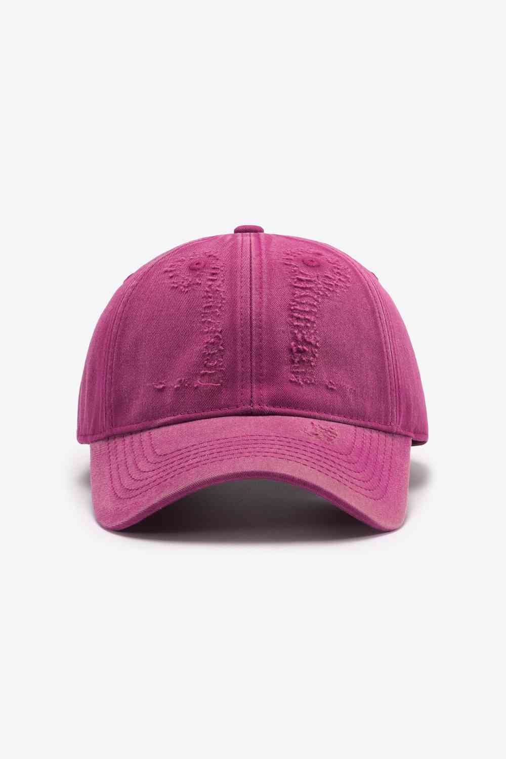 Distressed Adjustable Baseball Cap - TRENDMELO