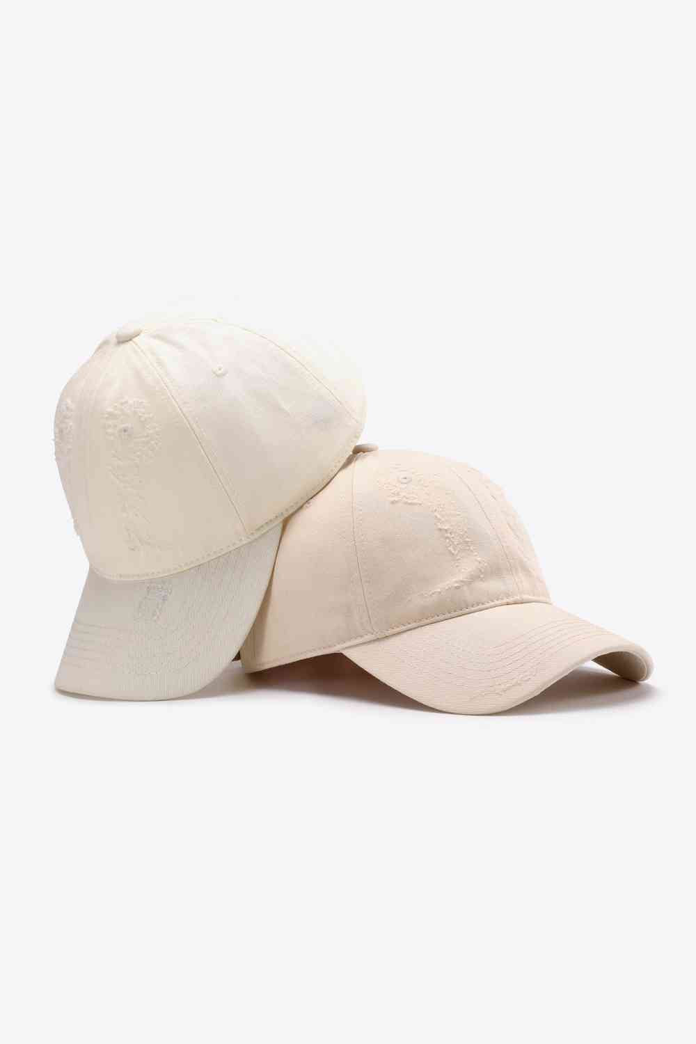 Distressed Adjustable Baseball Cap - TRENDMELO