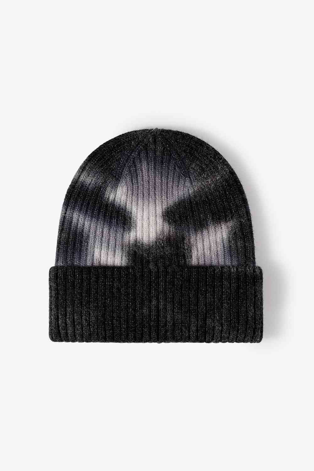 Tie-Dye Ribbed Knit Beanie - TRENDMELO