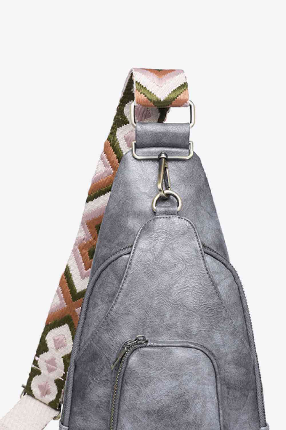 Adored Take A Trip PU Leather Sling Bag - TRENDMELO