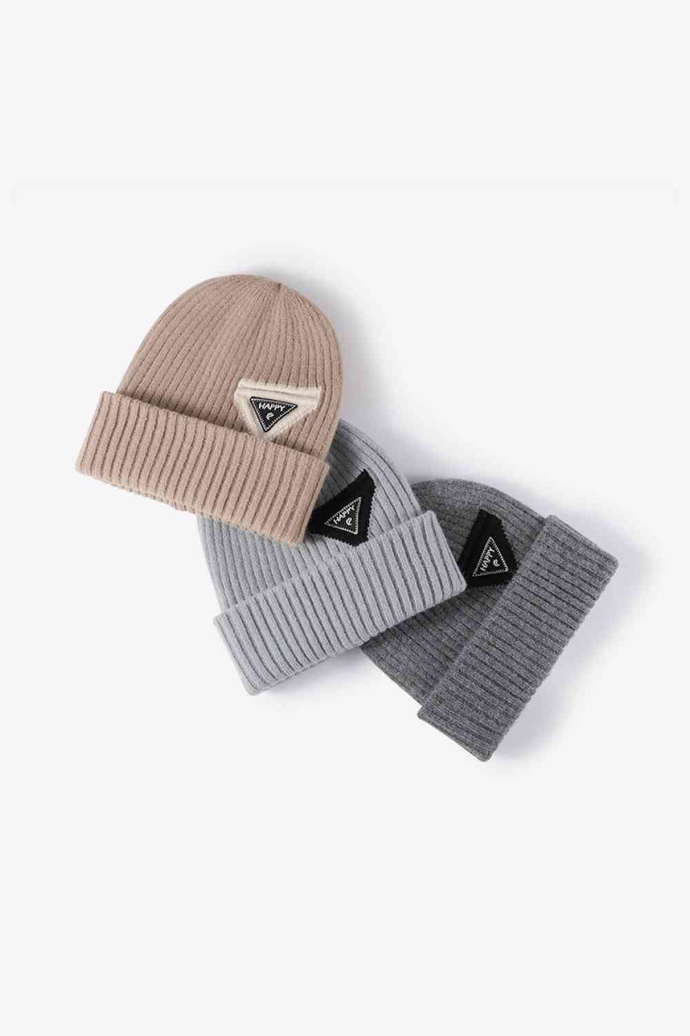 HAPPY Contrast Beanie - TRENDMELO