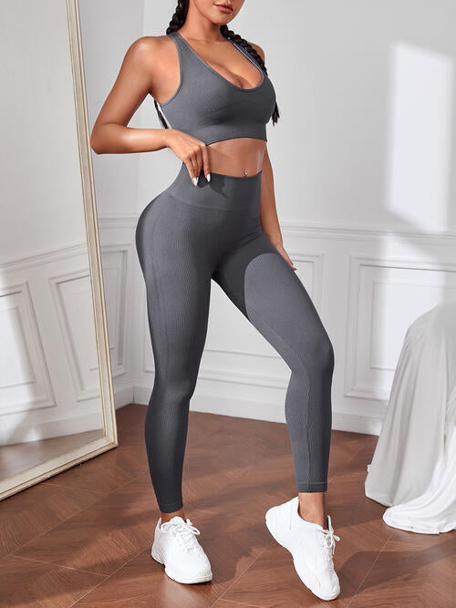 Sport Tank and Leggings Set - TRENDMELO