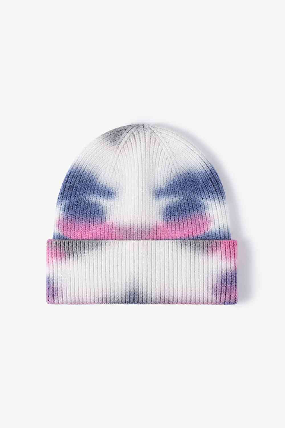 Tie-Dye Cuffed Knit Beanie - TRENDMELO