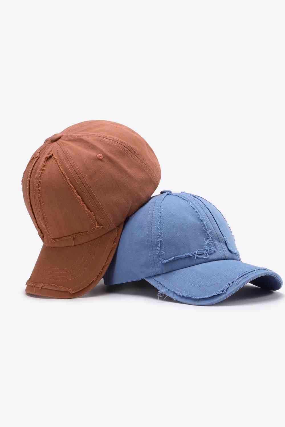 Distressed Adjustable Baseball Cap - TRENDMELO