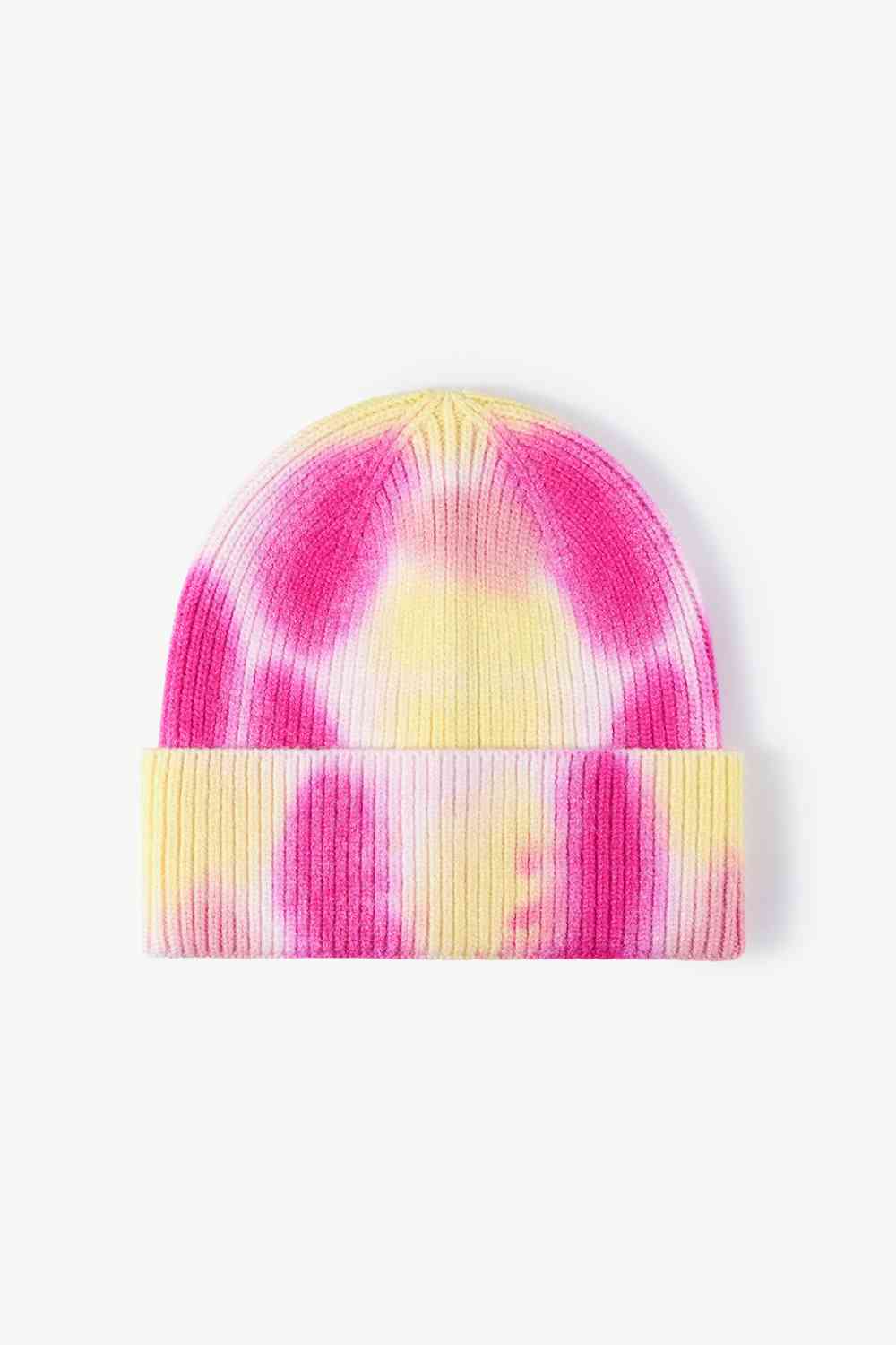 Tie-Dye Cuffed Knit Beanie - TRENDMELO