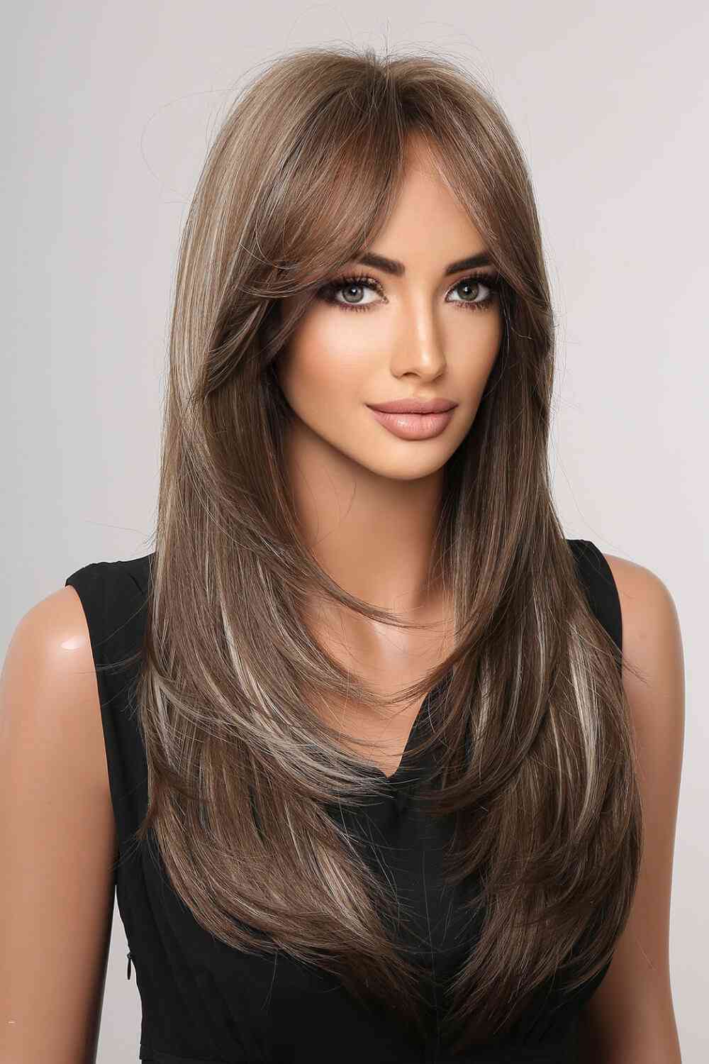 13*1" Full-Machine Wigs Synthetic Long Straight 22" - TRENDMELO