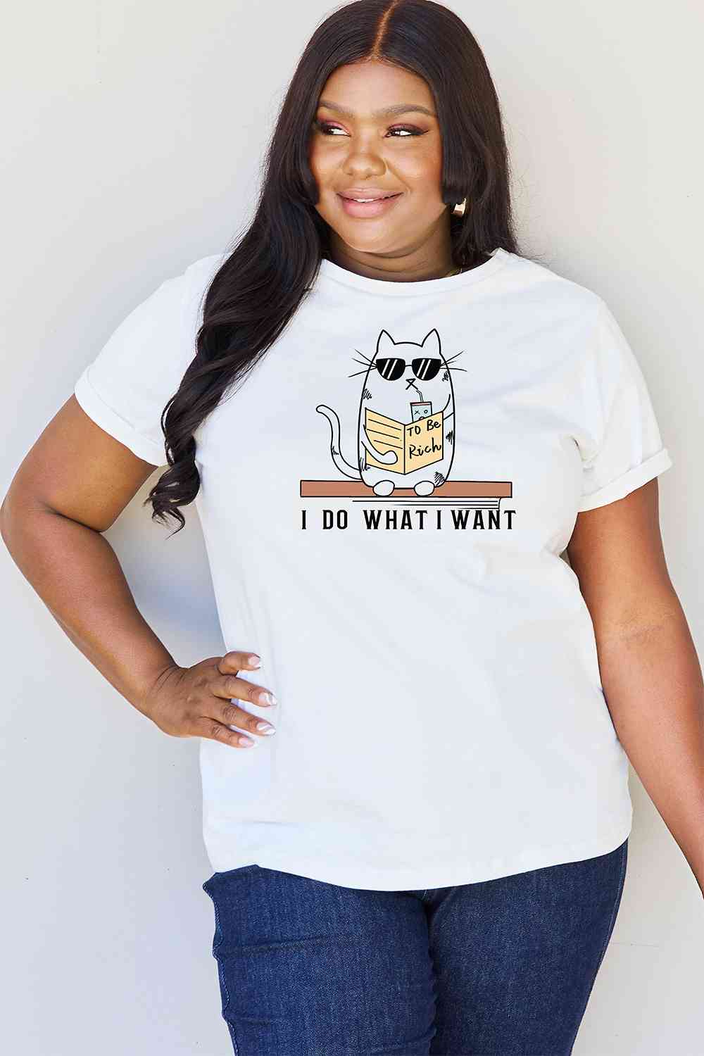 Simply Love Full Size I DO WHAT I WANT Graphic T-Shirt - TRENDMELO